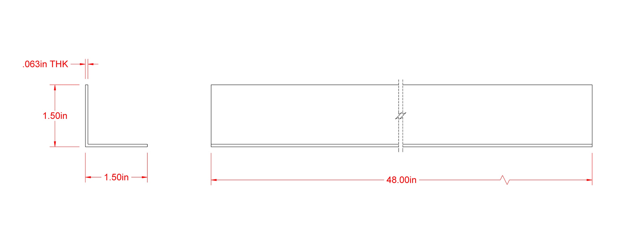 Steelworks 1-1/2-in W x 1-1/2-in H x 4-ft L Mill Finished Aluminum ...