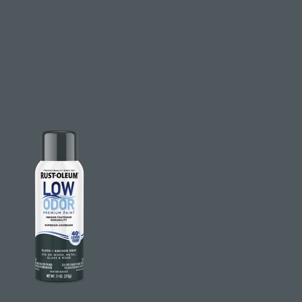Rust-Oleum 388246 Low Odor Gloss Anchor Gray Spray paint ( NET WT. 1-oz )