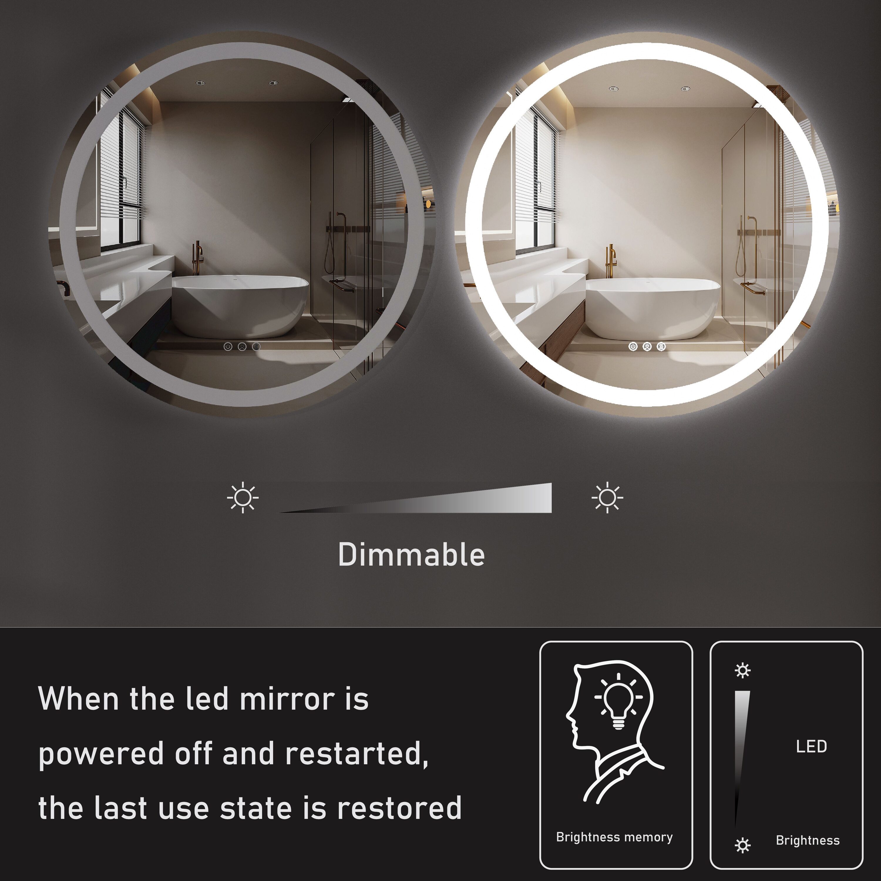 HomLux LMRFL3636 Decor-Mirrors - View #3