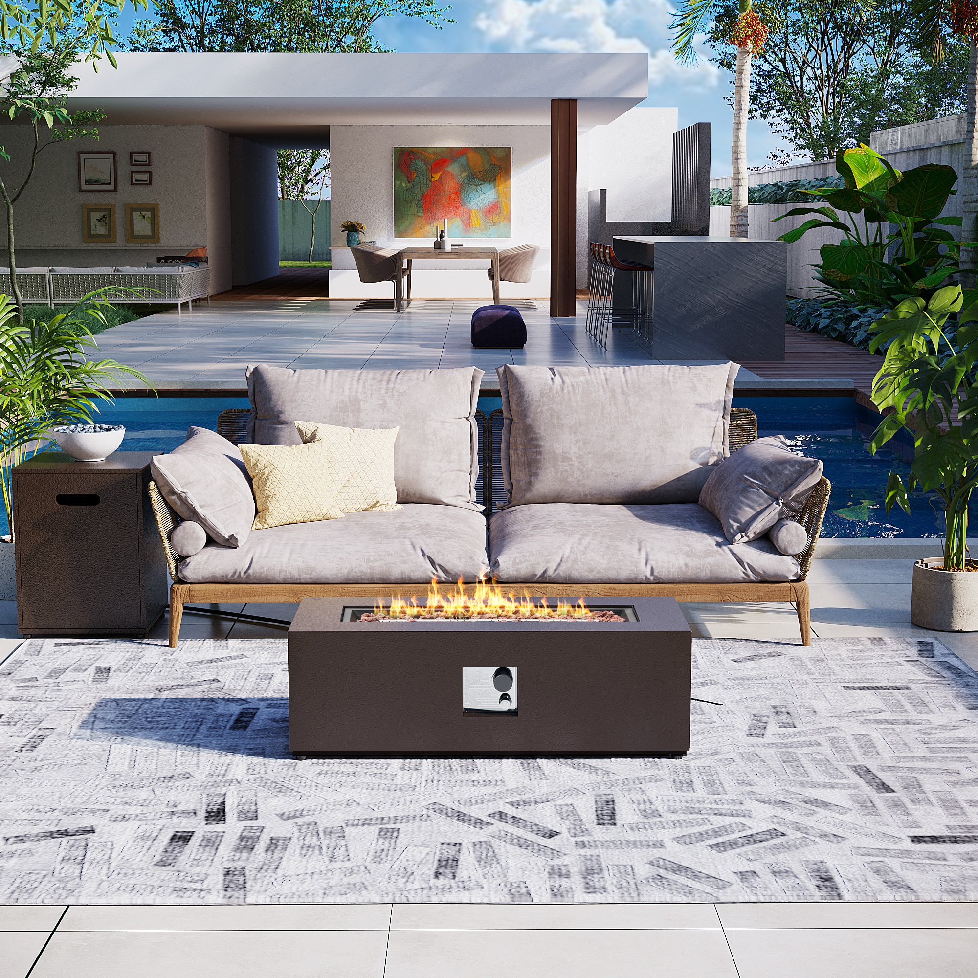 Patio Watcher 42T-CFX-DGRAY-T Outdoor-Gas-Firepits - View #6