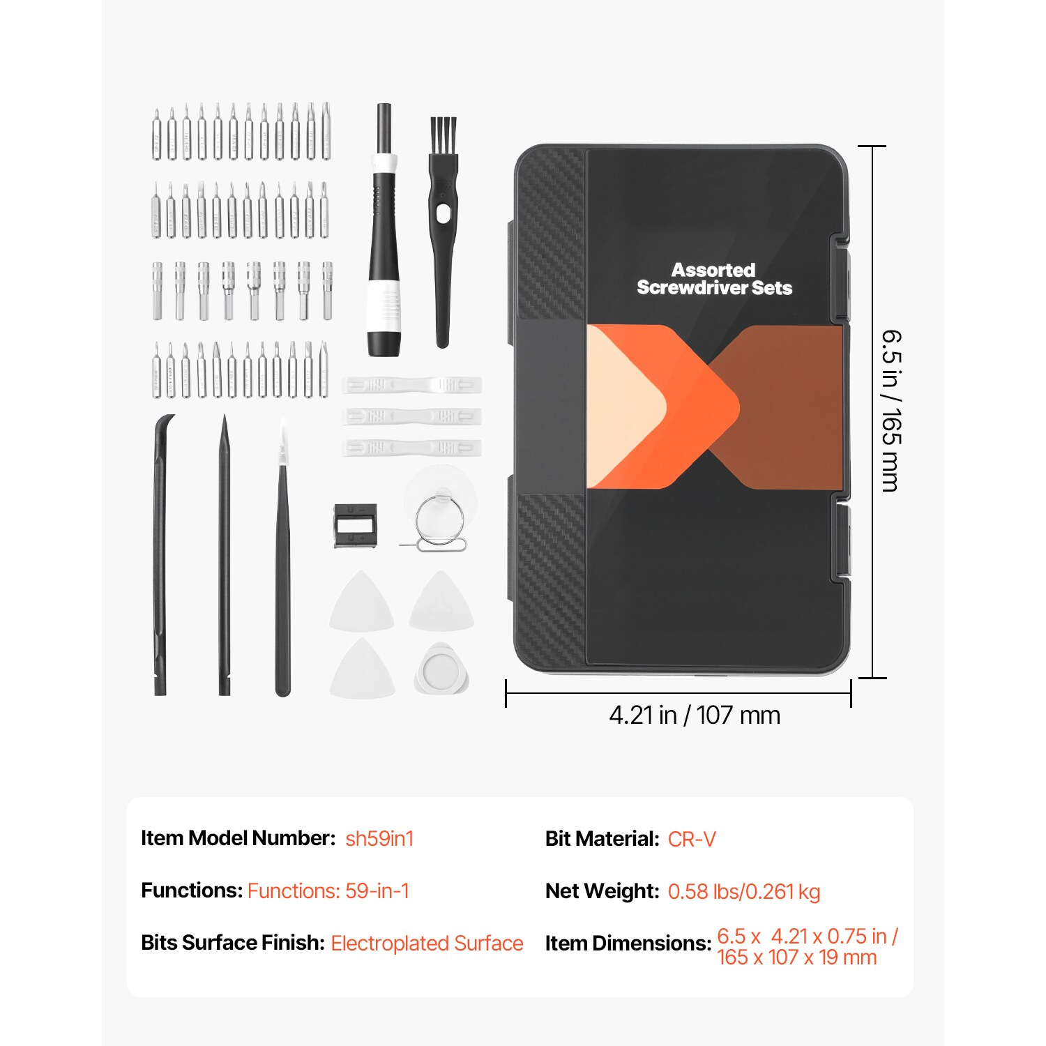 VEVOR DXQGMG145MM3WH7AJV0 Screwdrivers-Individual - View #8