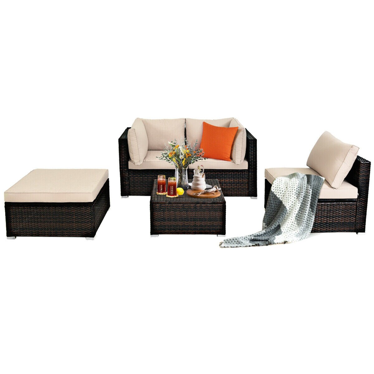 WELLFOR CBE-TW04-5 Patio-Conversation-Sets - View #8
