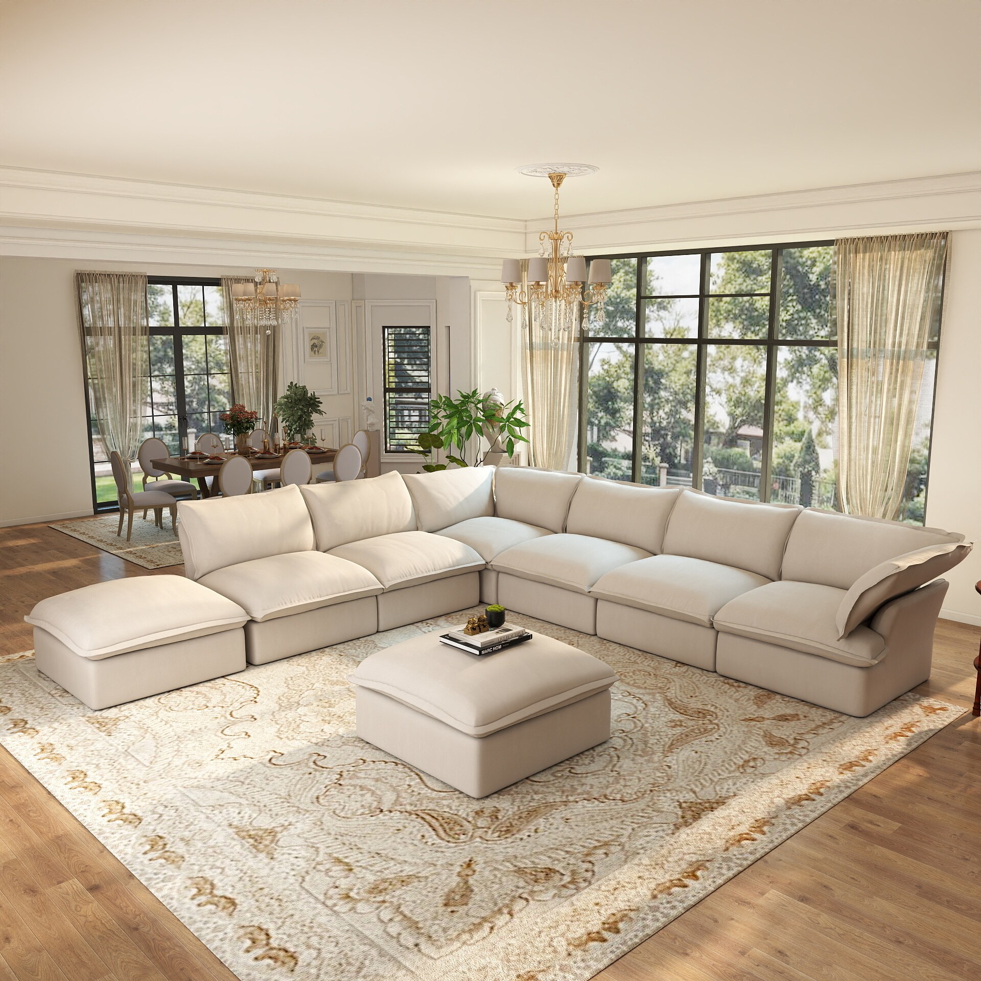 BuotiqHom DH-S6+2-120BE Sofas-Loveseats - View #5
