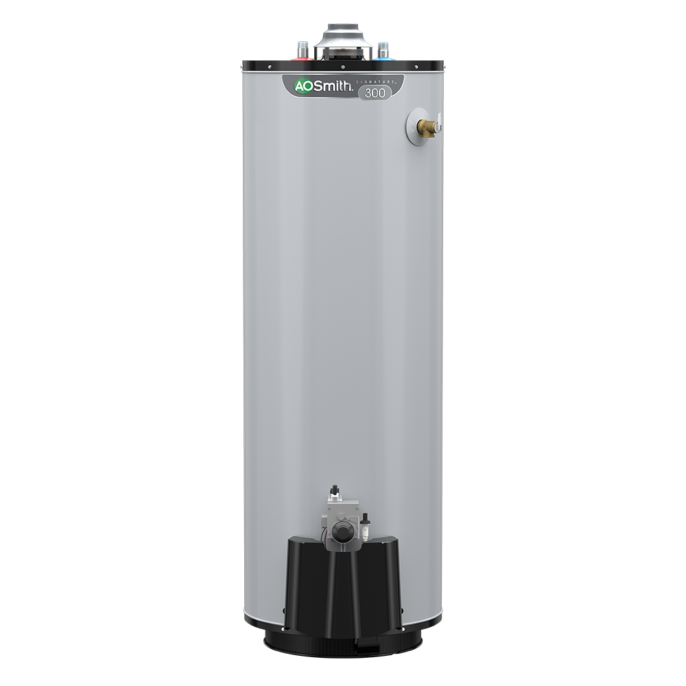 Signature 300 50-Gallon Tall 12-year Limited 40000-BTU Natural Gas Water Heater | - A.O. Smith G12-CADT5040NV