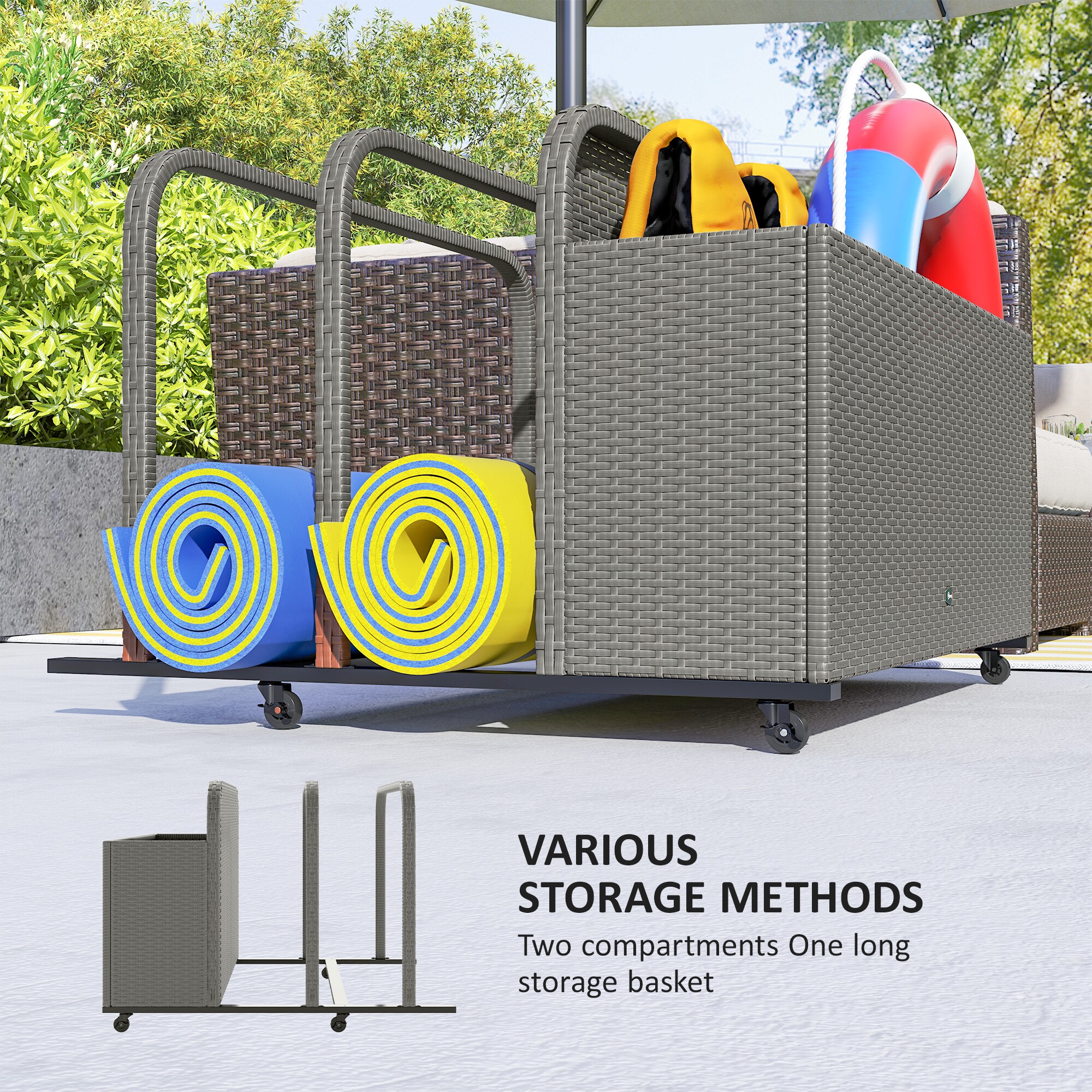 Outsunny 867-086V00GY Deck-Boxes - View #7