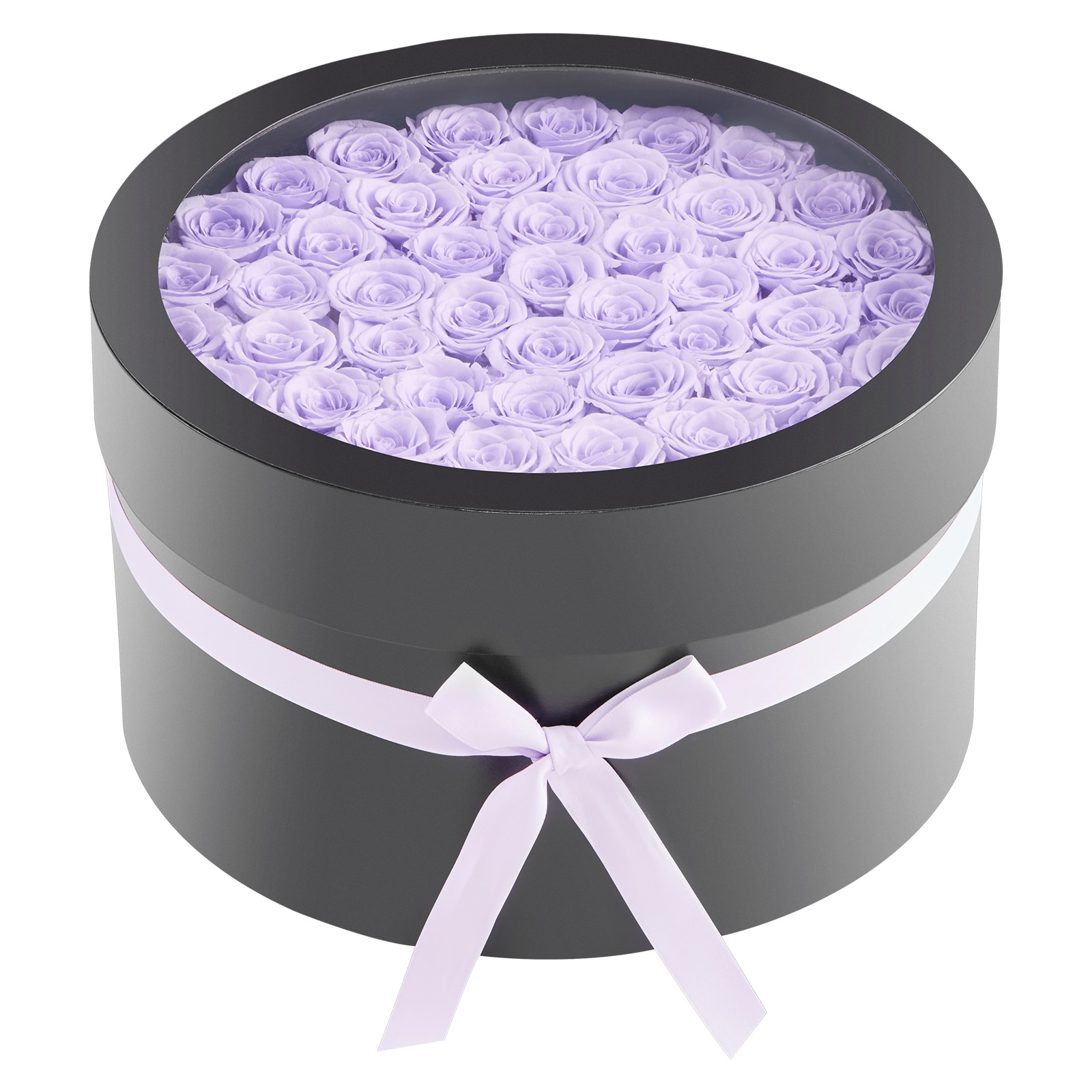 VEVOR Forever Flowers 50 Preserved Roses in a Box Eternal Flowers Immortal Bouquet Birthday Present for Women Her Wife Mothers Anniversary Christmas Lavender Purple