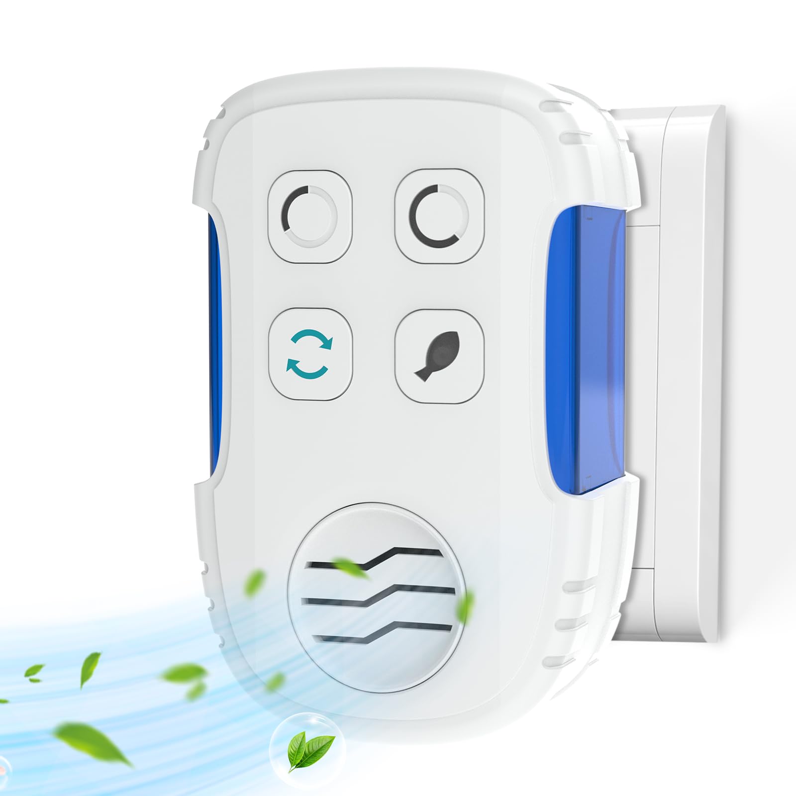 KIWDZFU  Plug In Air Ionizer Portable Negative Ion Generator Filterless Air Purifier for Home Office Bedroom Quiet Operation Removes Odors Pet
