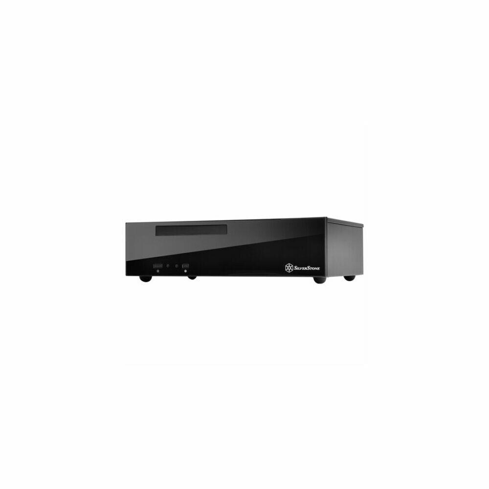 SilverStone SVSTT318 Silver Stone Technologies ML09B Mini-ITX Mini-DTX SFX Mini Compact HTPC Case- Black