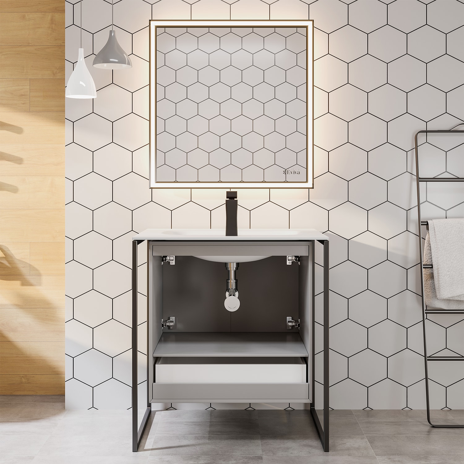 Eviva EVVN120-24GR Bath-Vanity-Combo - View #7