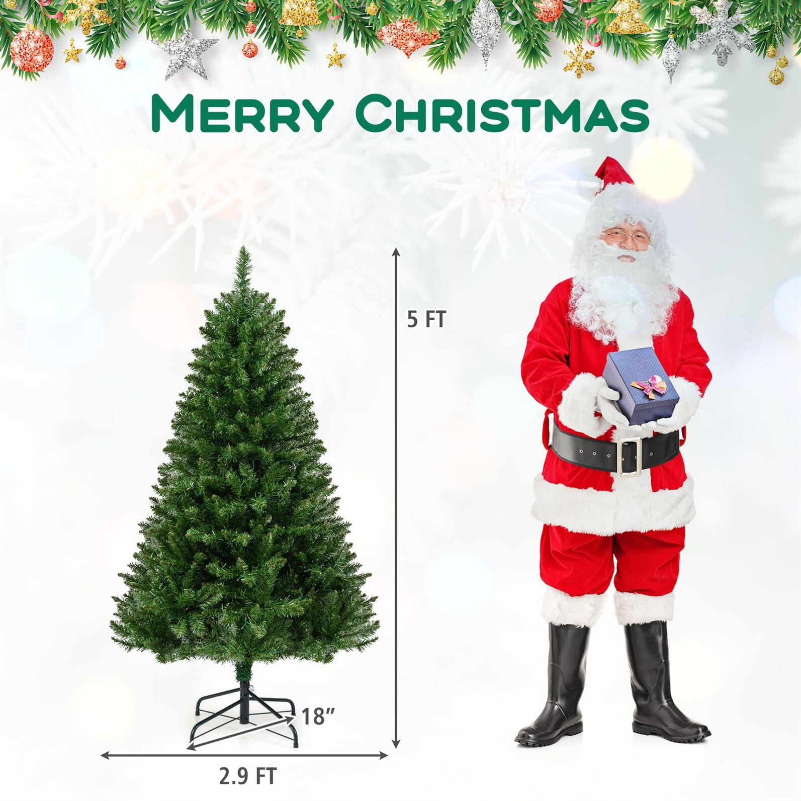 LIVIZA HYJ25513US-15 Artificial-Christmas-Trees - View #3