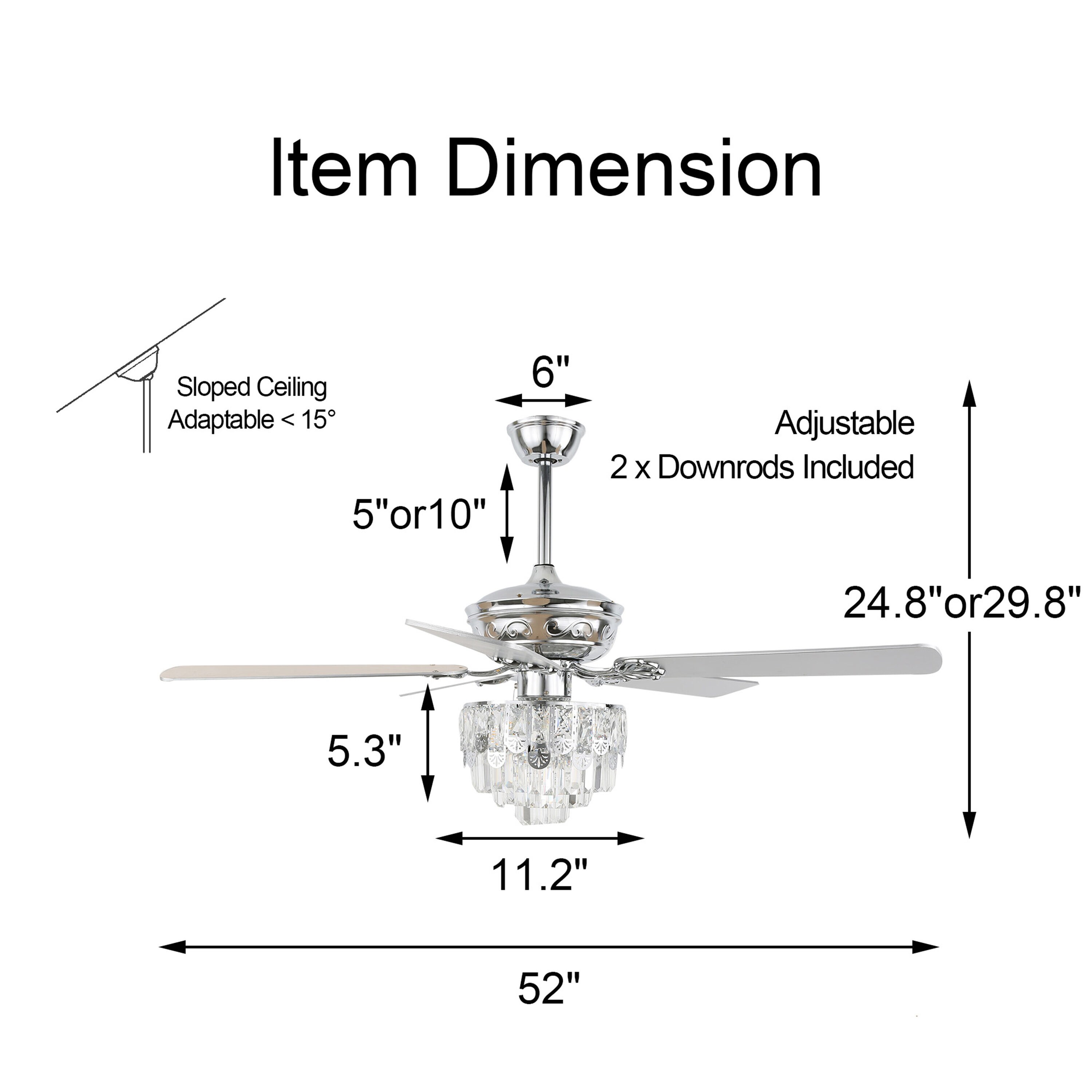 Oaks Decor BD2049-C Ceiling-Fans - View #10