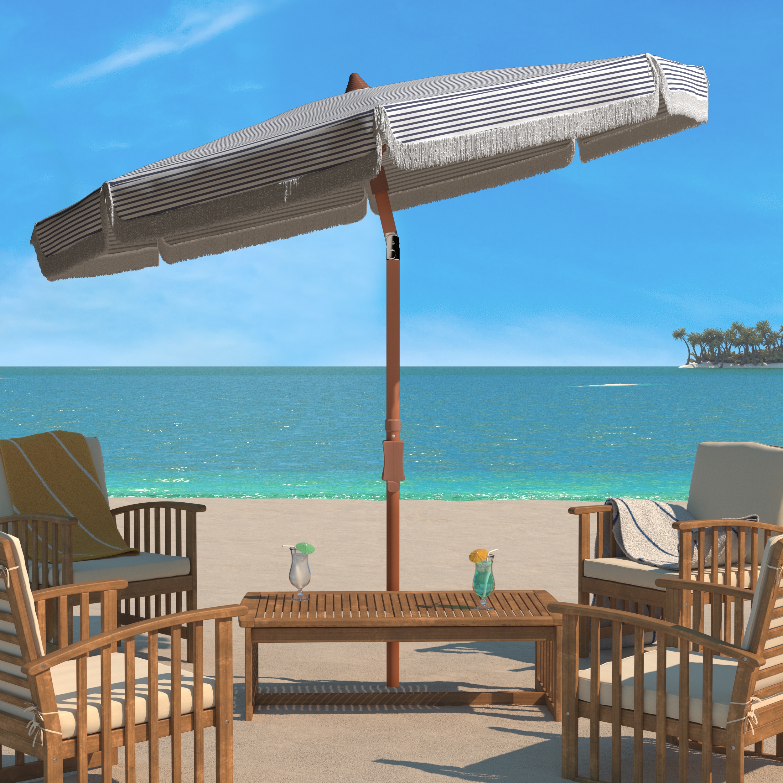Safavieh PAT8501B Umbrellas-2 - View #2