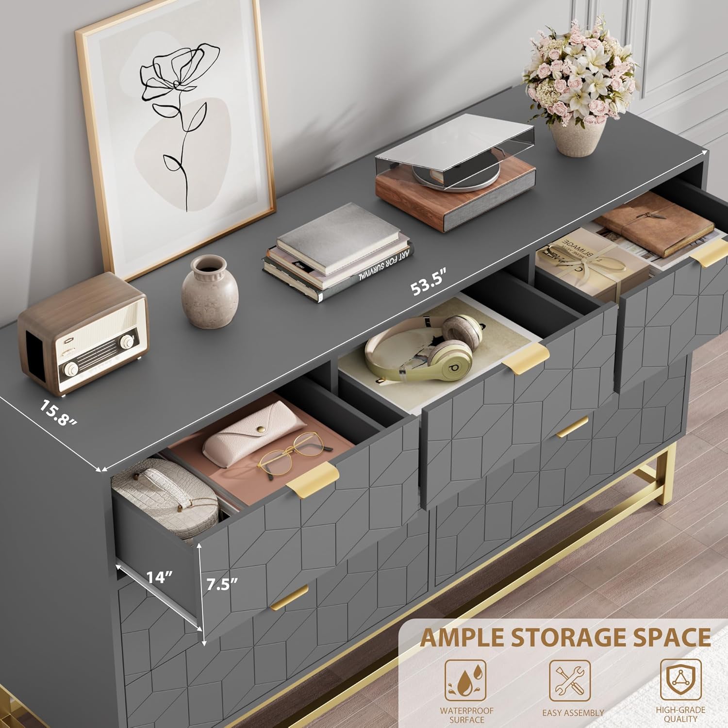 Qeetex YJCJ-PHO-34A9CFKR dressers - View #6