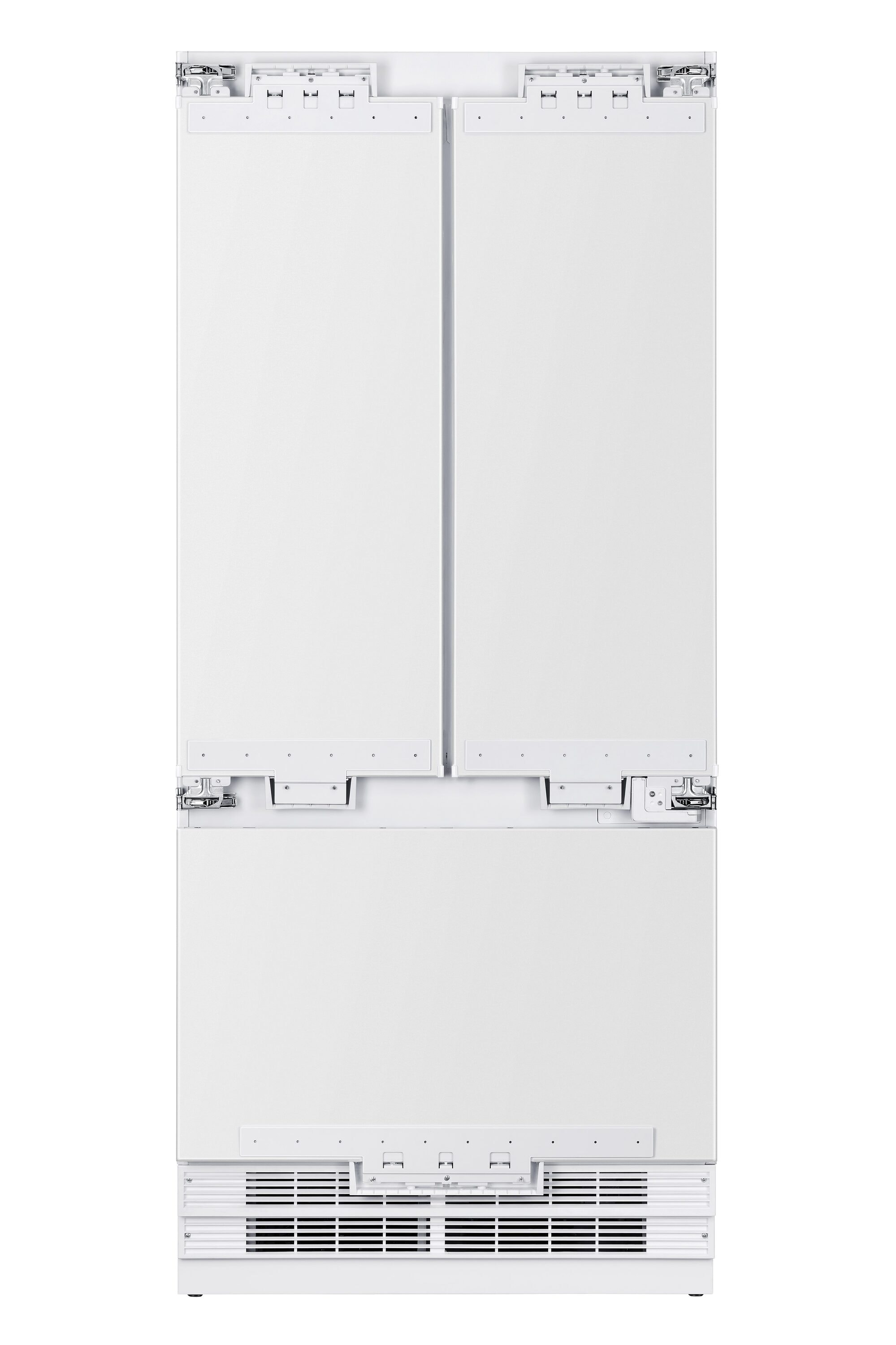 Hallman HRBIFD36PR Counter-Depth 19.6-cu ft 3 -Door Built-In French Door Refrigerator with Ice Maker with Water and Ice Dispenser ( Custom Panel Ready ) ENERGY STAR Certified
