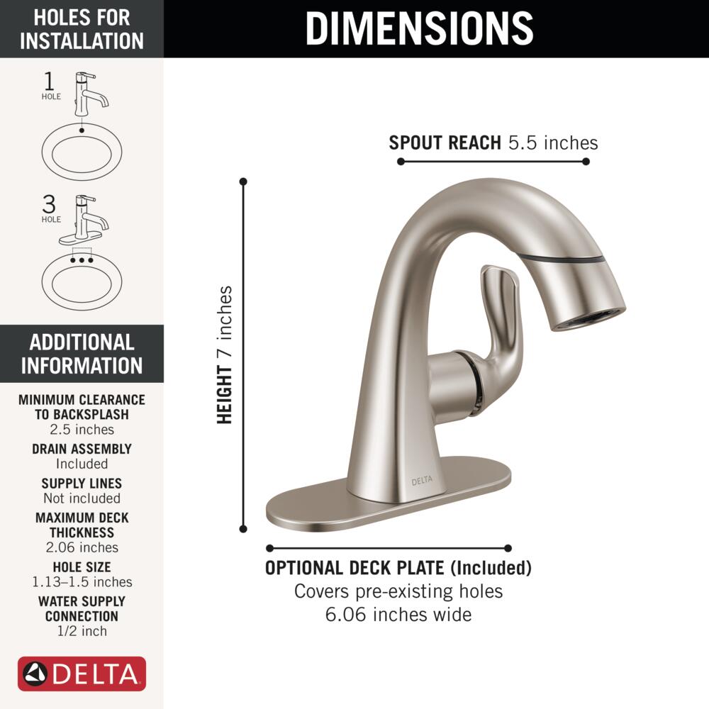 Delta 15840LF-SPPD Lavatory-Faucets - View #6