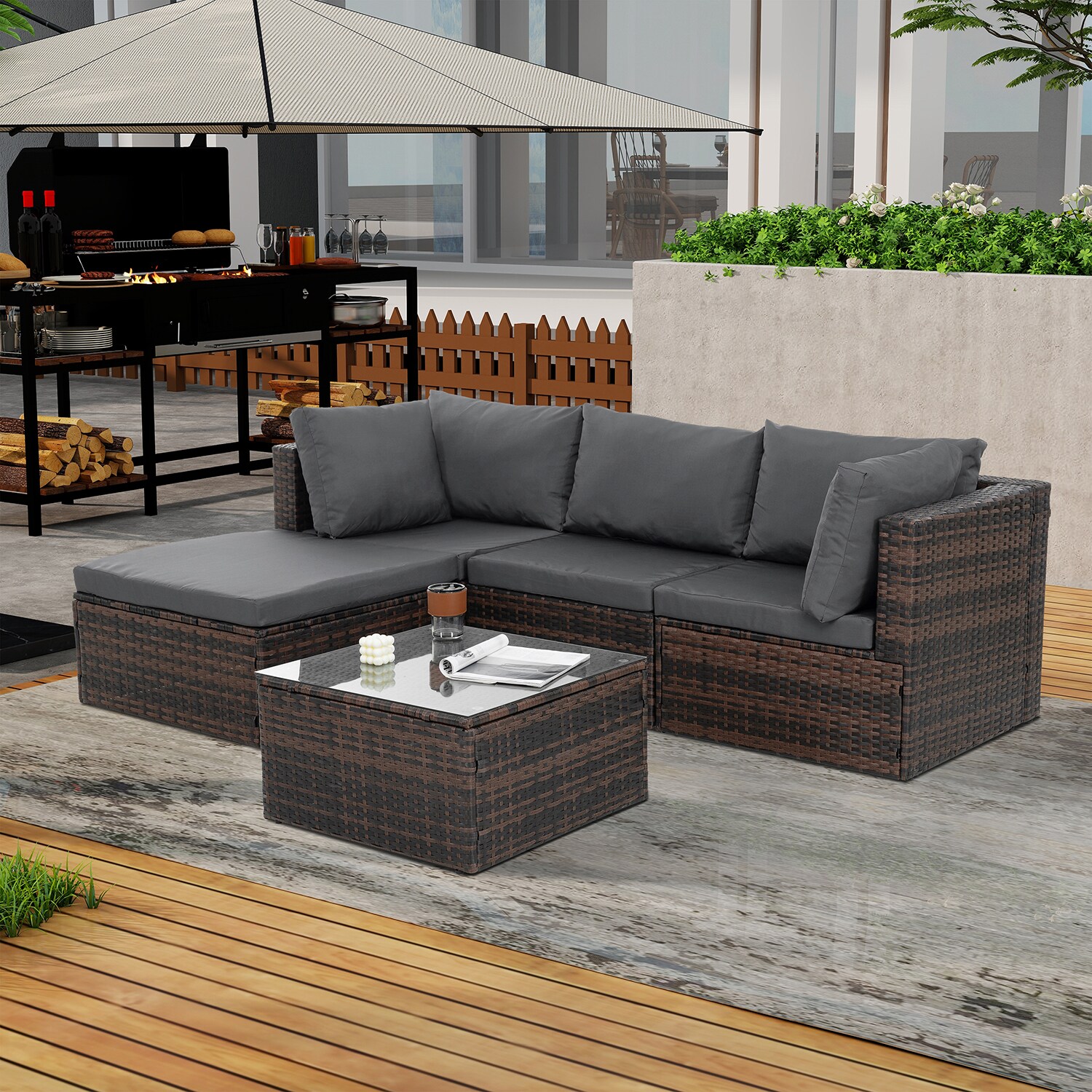 SINOFURN SYB790006GY Patio-Sofas-Daybeds - View #6