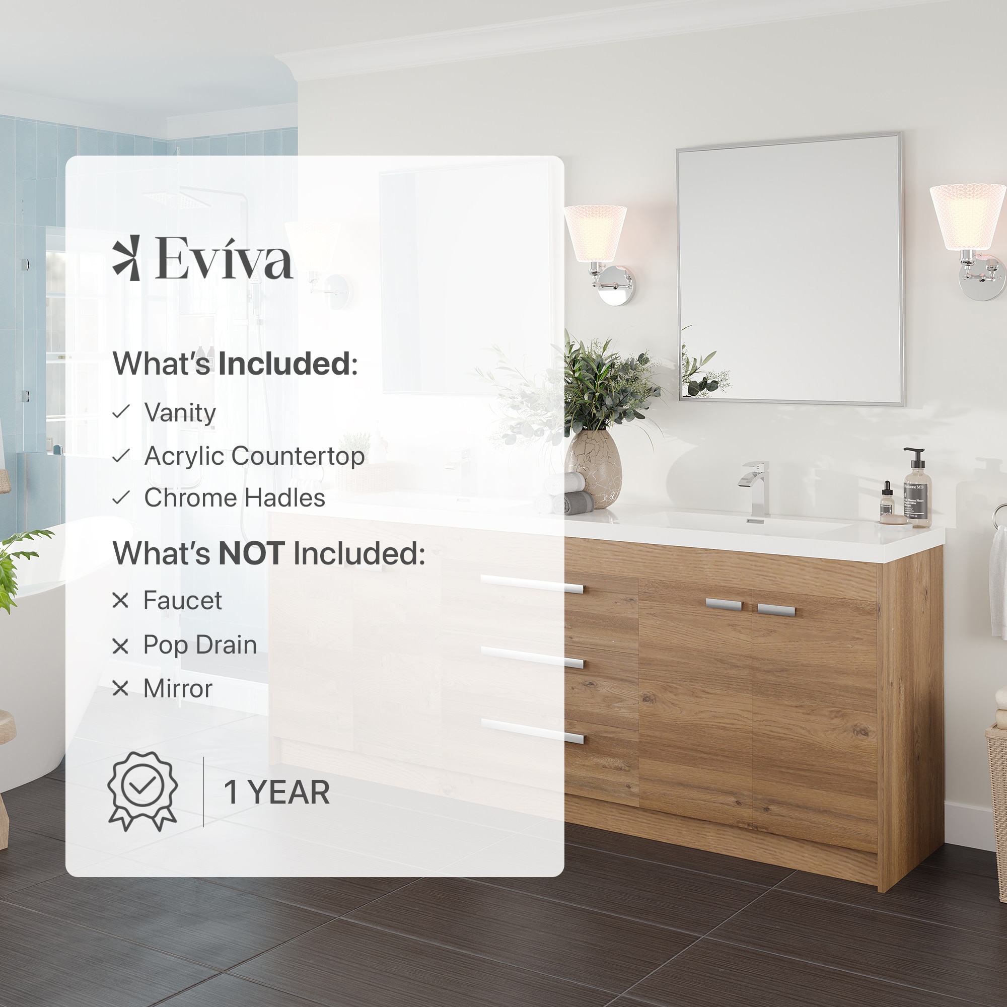 Eviva EVVN1900-8-84NOK Bath-Vanity-Combo - View #7