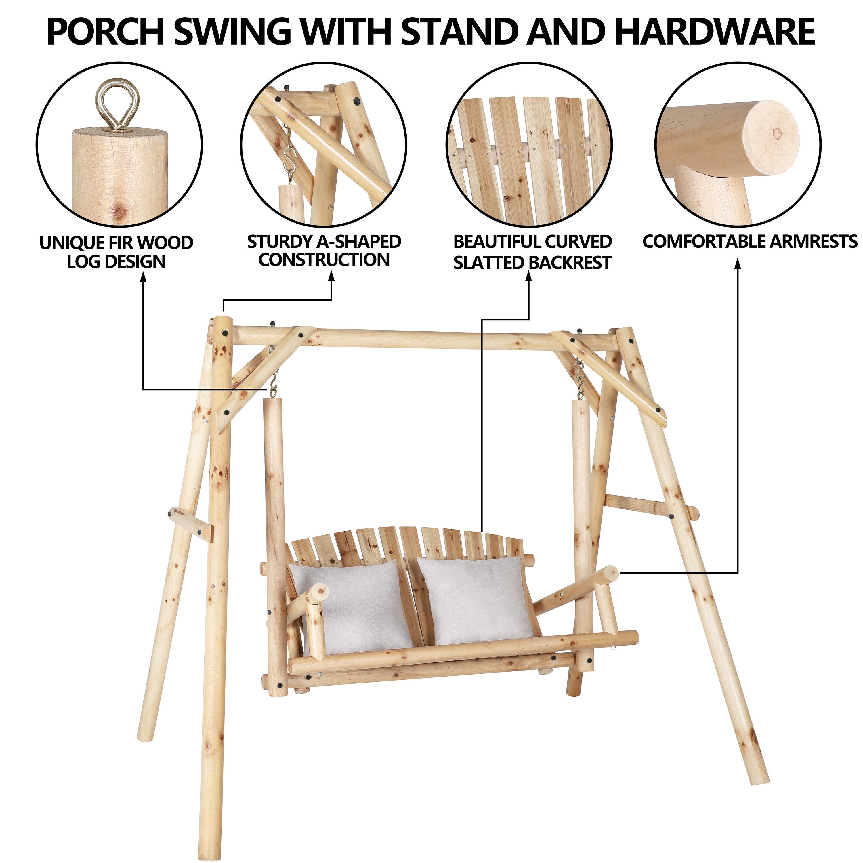VEIKOUS PG0210-03NW-19 Swing-Gliders - View #3