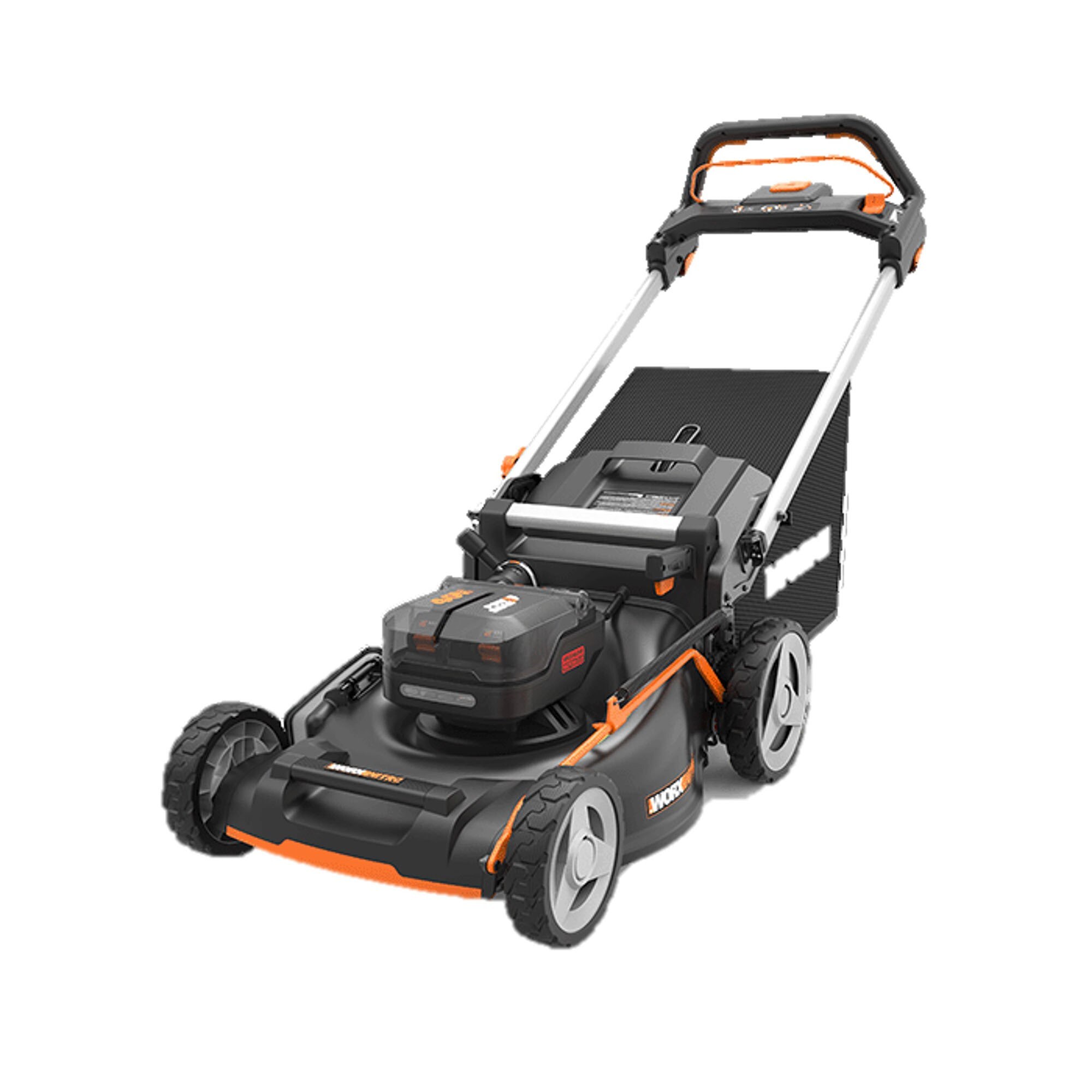 WORX 40-volt 21-in Self-propelled Cordless Lawn Mower 5 Ah (Battery ...