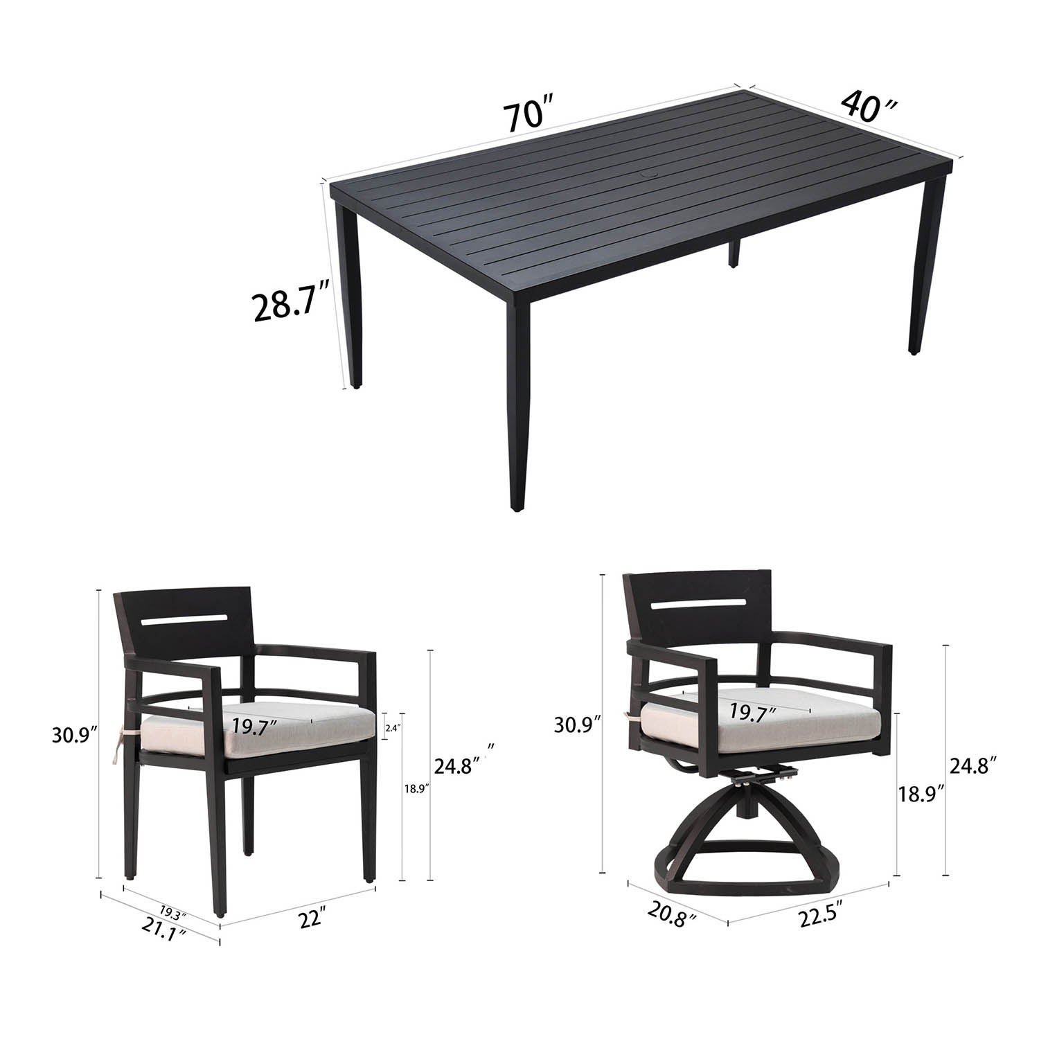 GZMR GZ-N704DS41E Patio-Dining-Sets - View #12
