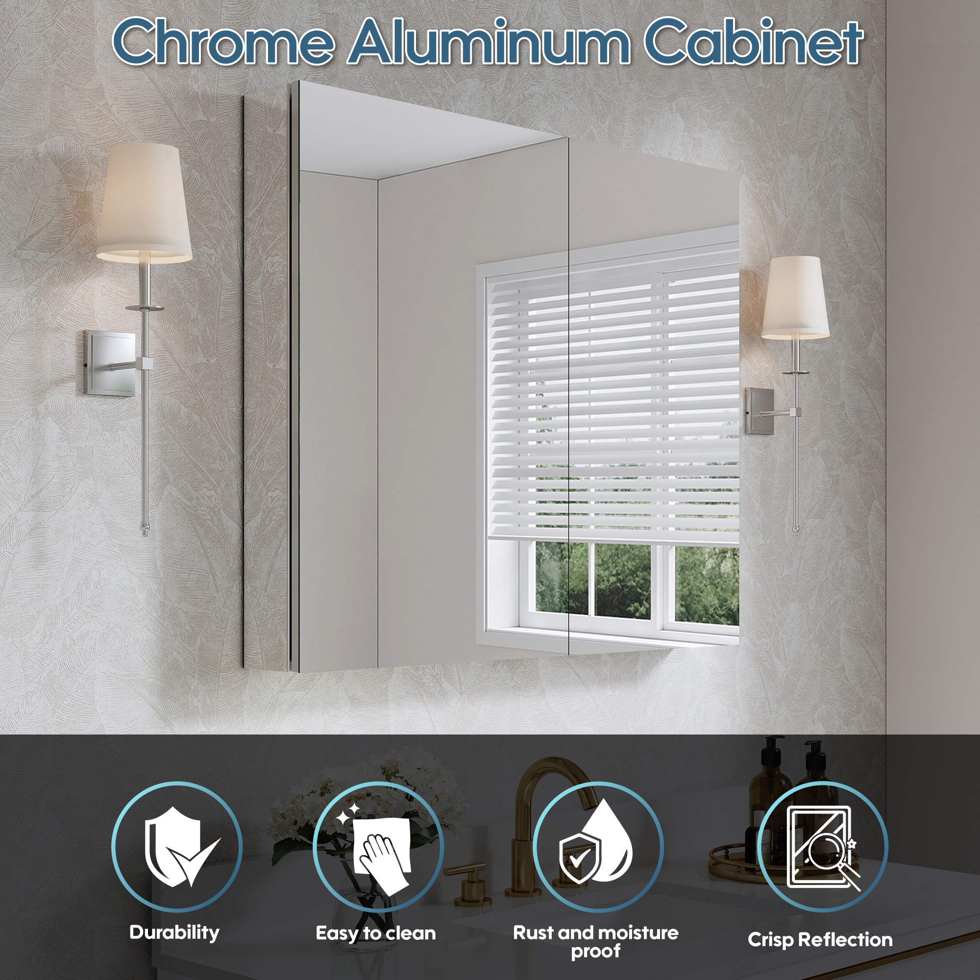 WELLFOR EX-CJ4836 Bathroom-Medicine-Cabinets - View #4