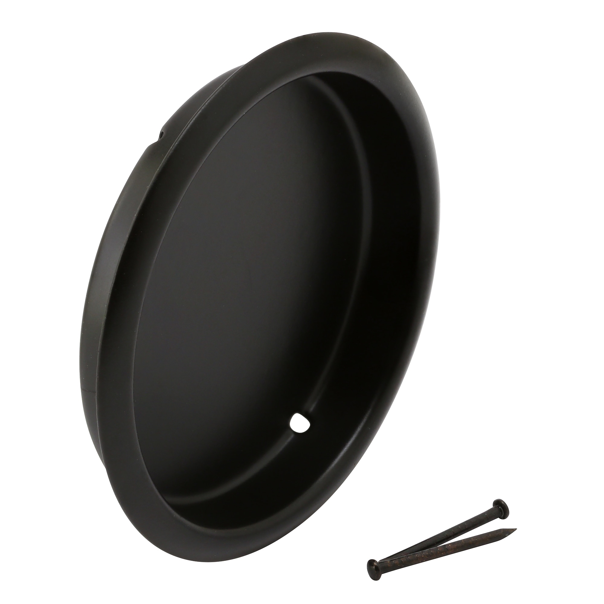 Prime-Line N 7572 2.125-Inches Matte Black Sliding Closet Door Finger Pull ( 2 -Pack)