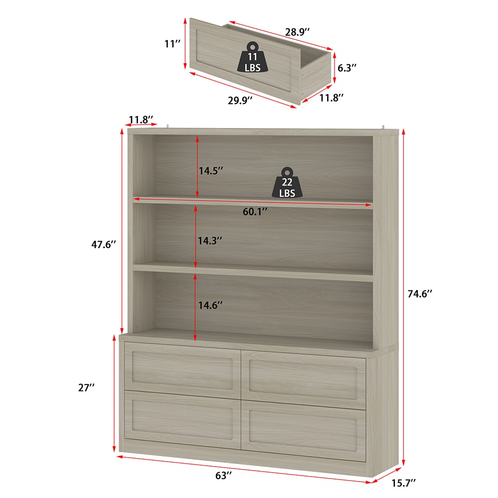 Homsee C-KF260160-01-AB Dining-Kitchen-Storarge - View #15