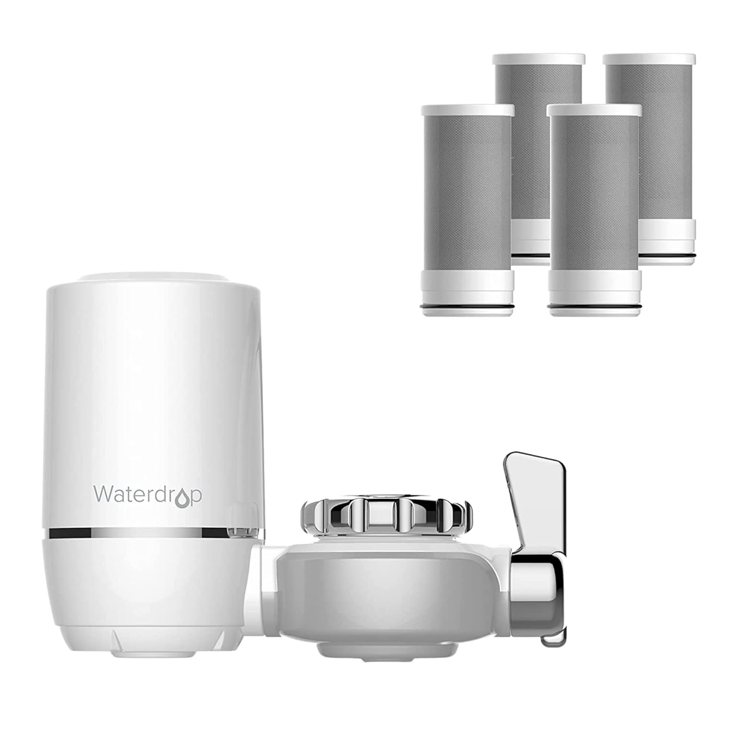 Waterdrop B-WD-FC-01-4F Tap Water Filter Composite/Activated carbon Faucet mount Replacement Filter