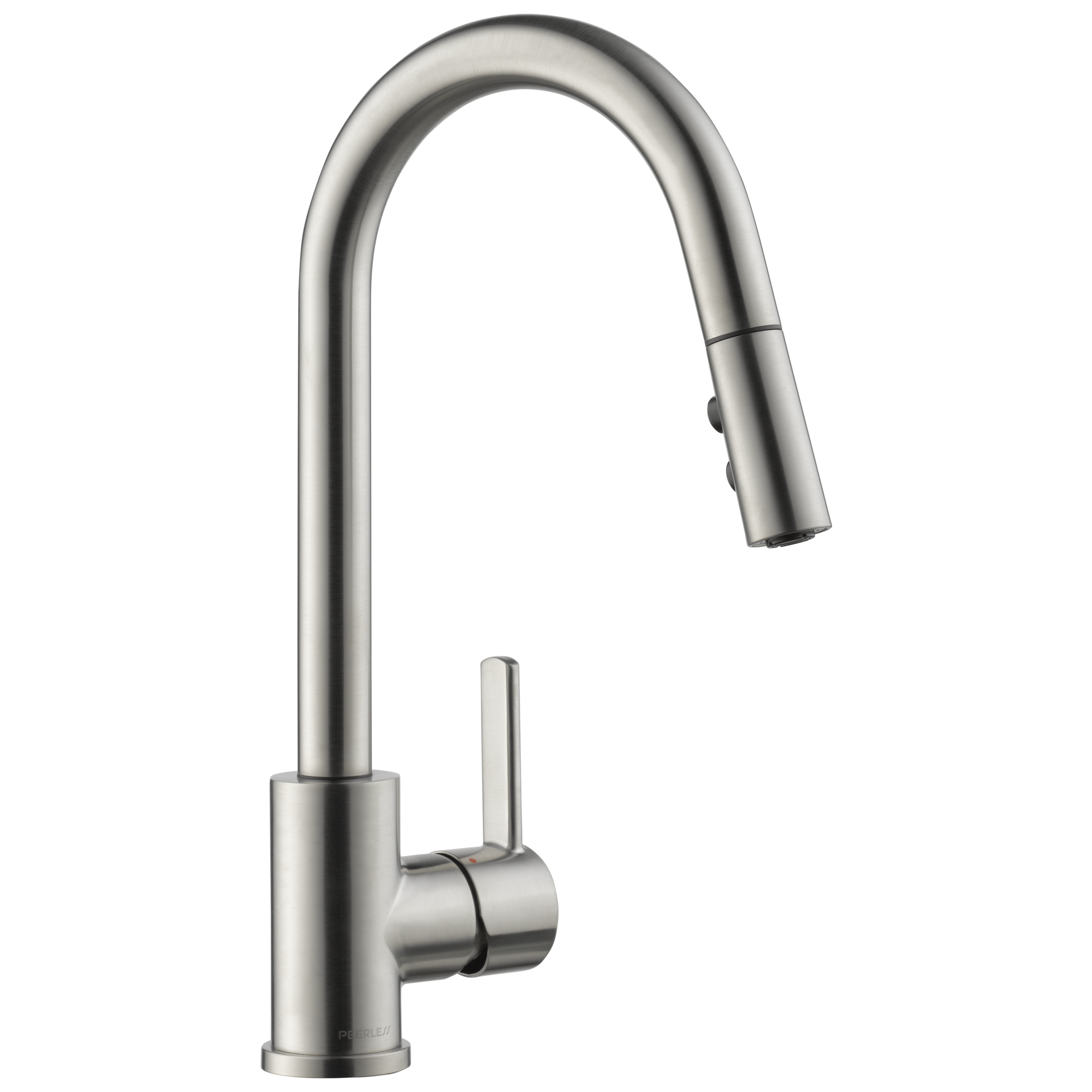 Peerless P7946LF-SS Precept#174 Stainless Single Handle Deck-mount Kitchen Faucet with Sprayer ( Deck Plate Included )