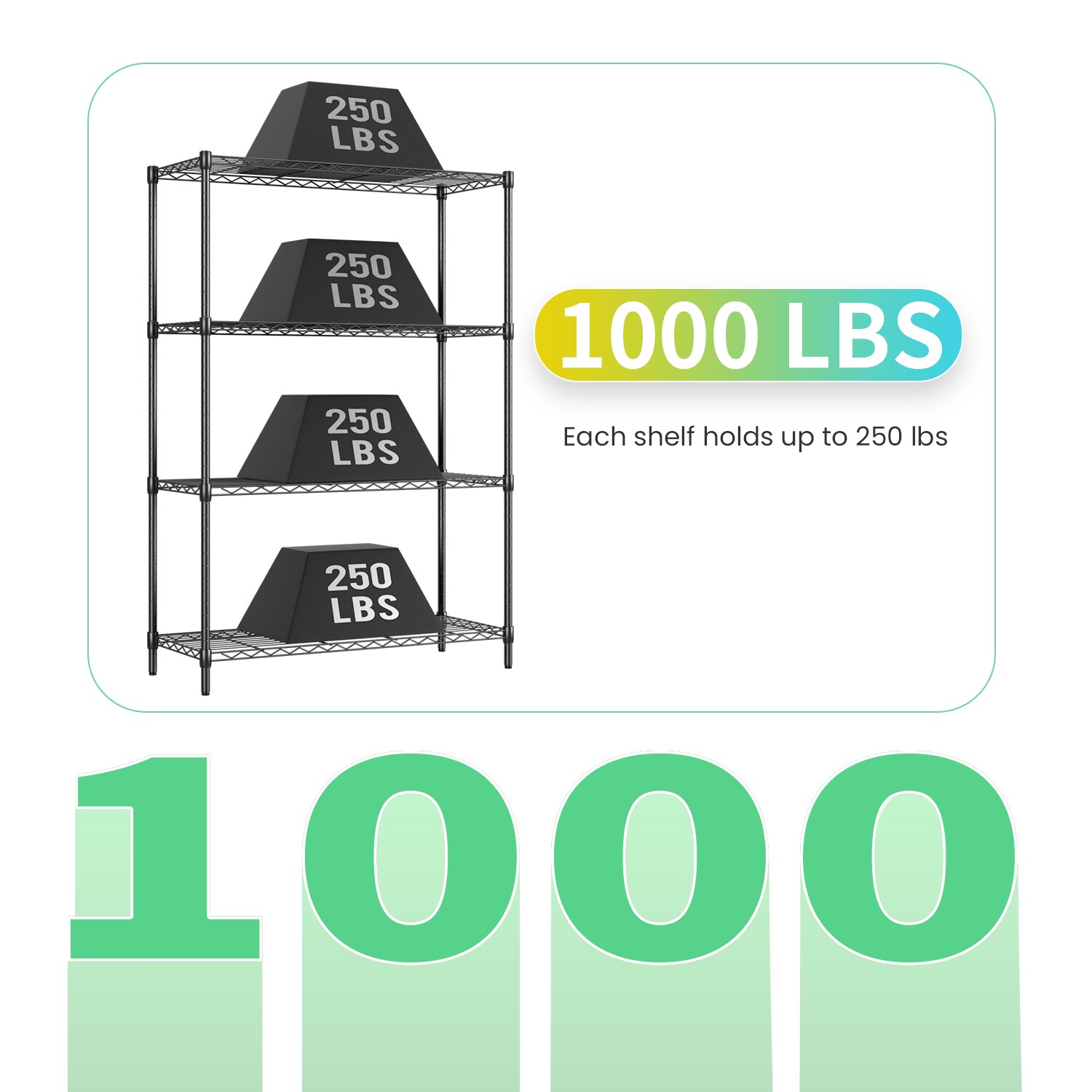 Furniture of America 004L-5003BK Free-Standing-Shelving - View #3