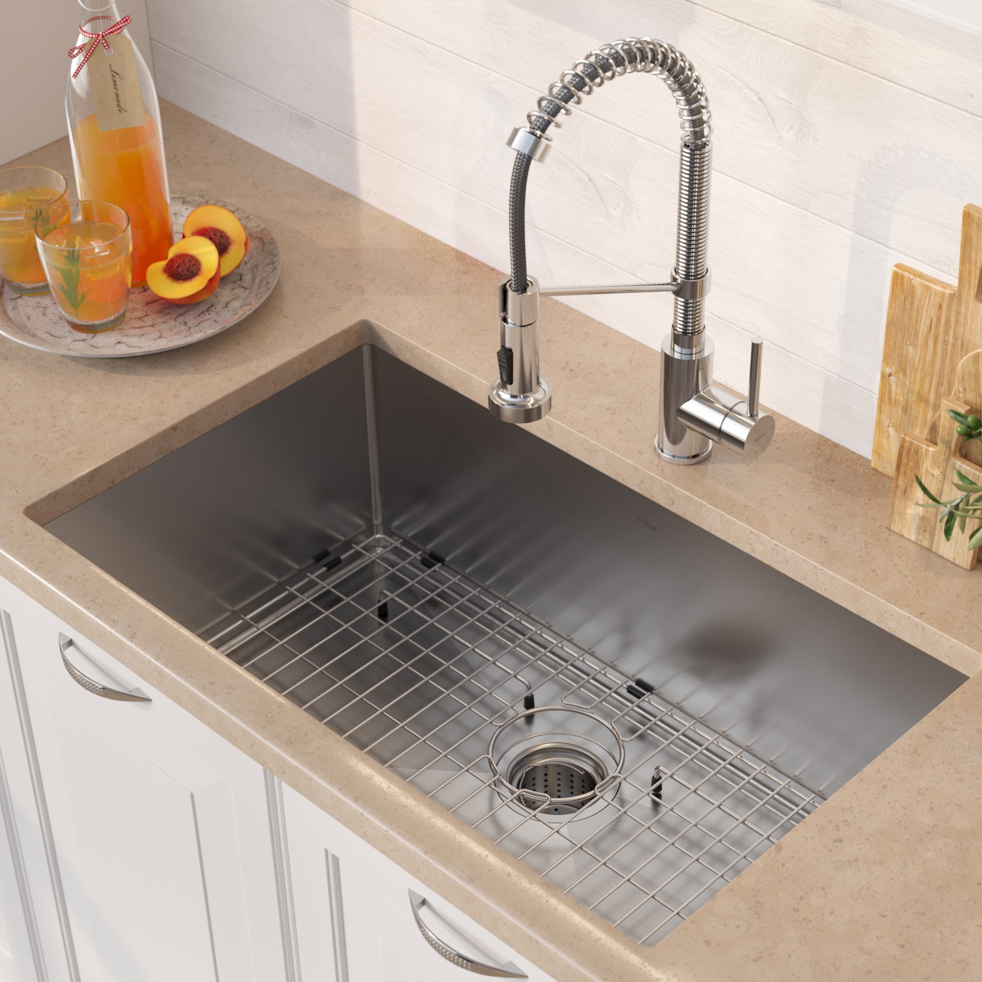 Kraus KHU100-30-1610-53CH Kitchen-Sinks - View #3