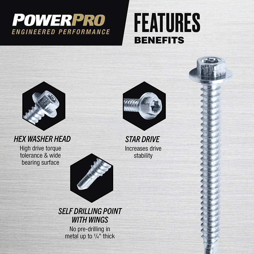 Power Pro 116130 Cement-Board-Screws - View #4