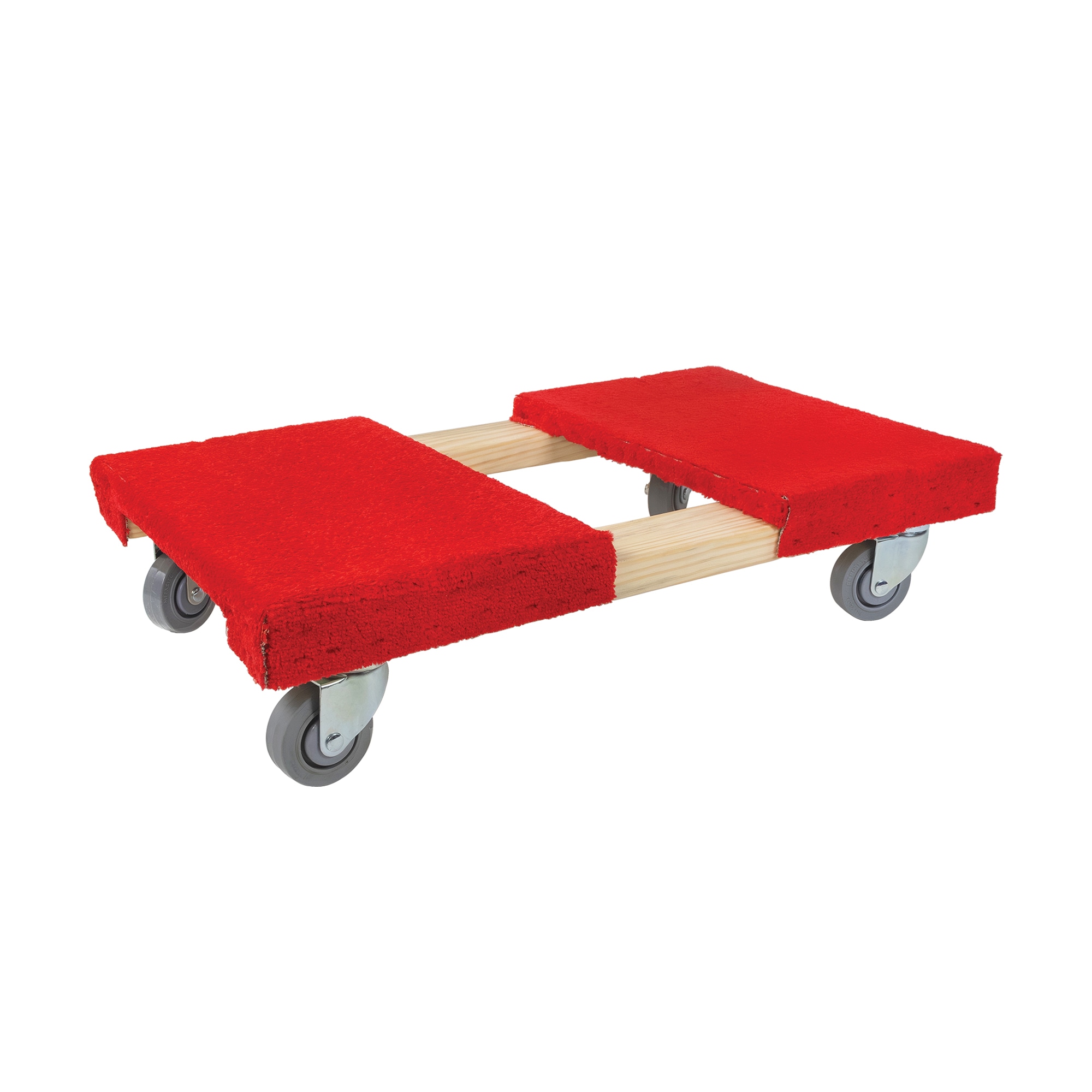 Monster Trucks MT50003 1000-lbs. Capacity 4 -Wheel Red Wood Dolly