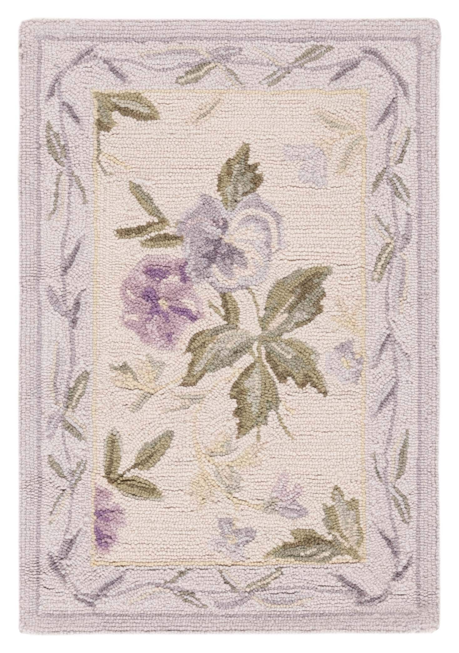 Rectangular Hooked Rugs Safavieh Chelsea Hooked Rug 54A Ivory 2 x 7 Rectangular Area rug in the ...