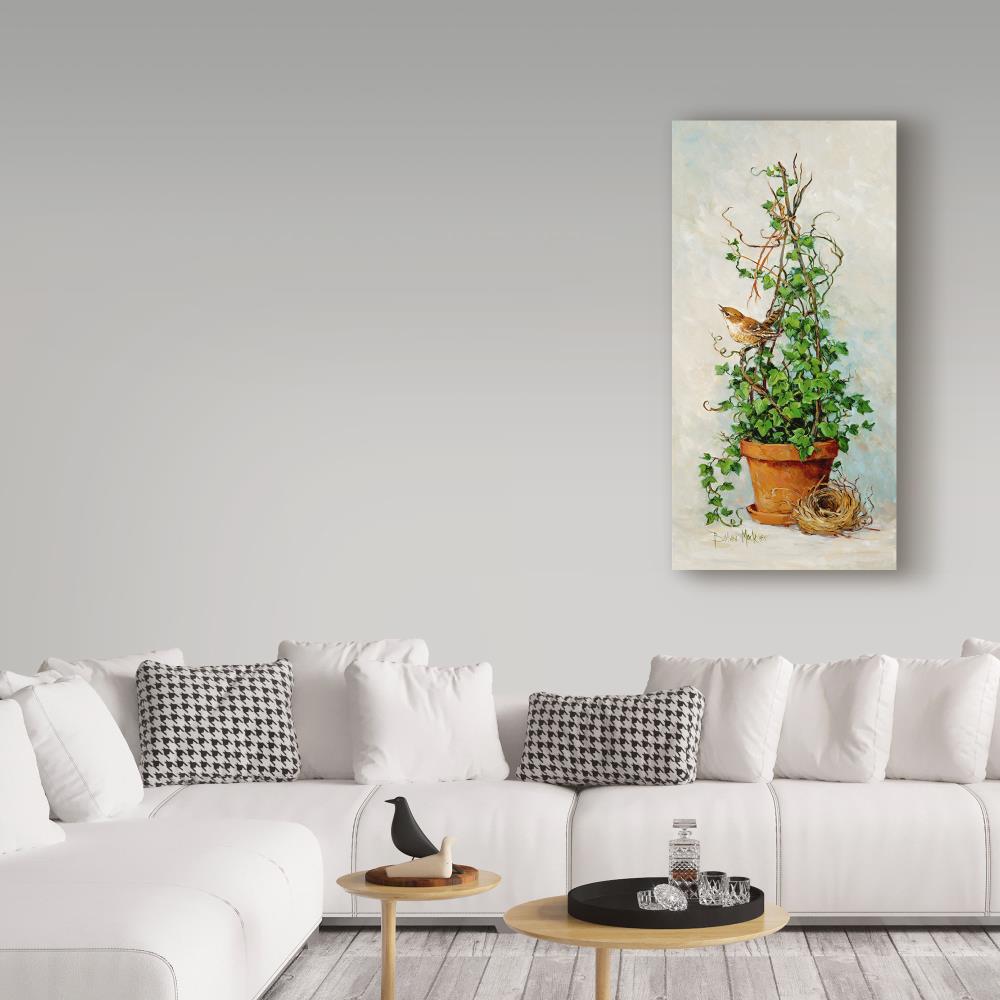 Trademark Fine Art Framed 19-in H x 10-in W Floral Print on Canvas in ...