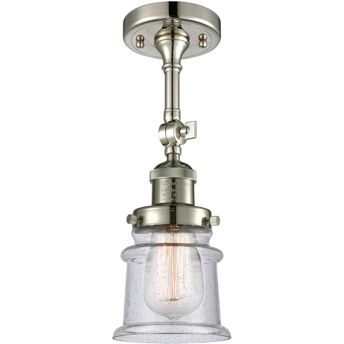 Innovations Lighting 1743031 201F-PN-G184S-LED Franklin Restoration Small Canton