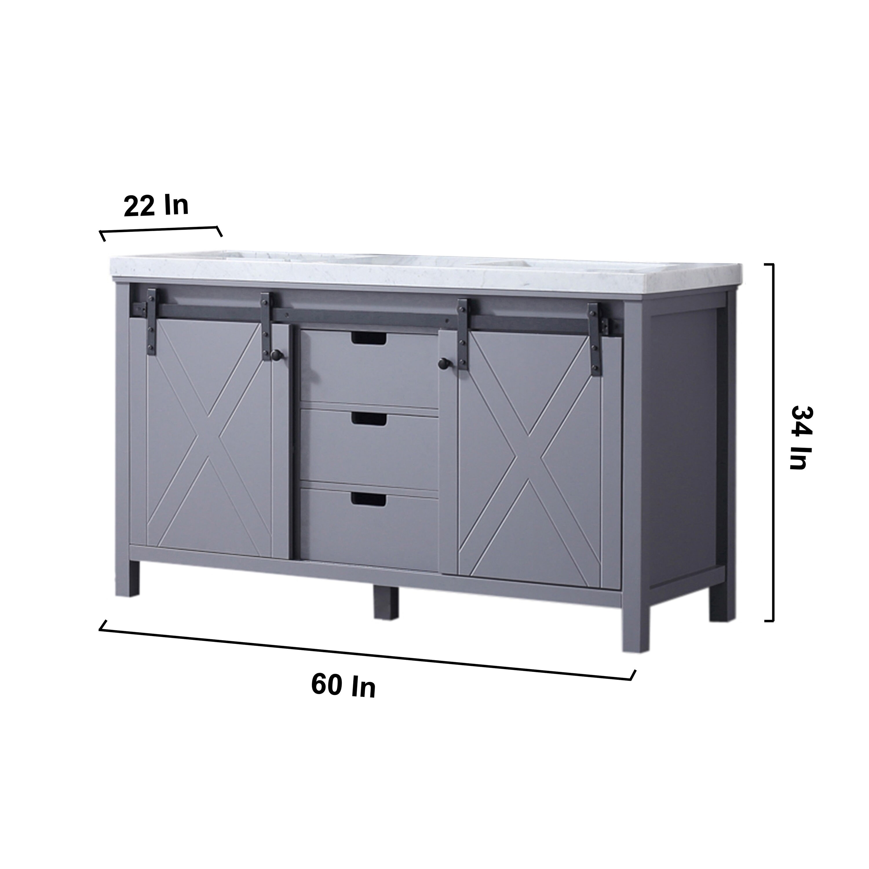 Lexora LM342260DBBSM24 Bath-Vanity-Combo - View #14