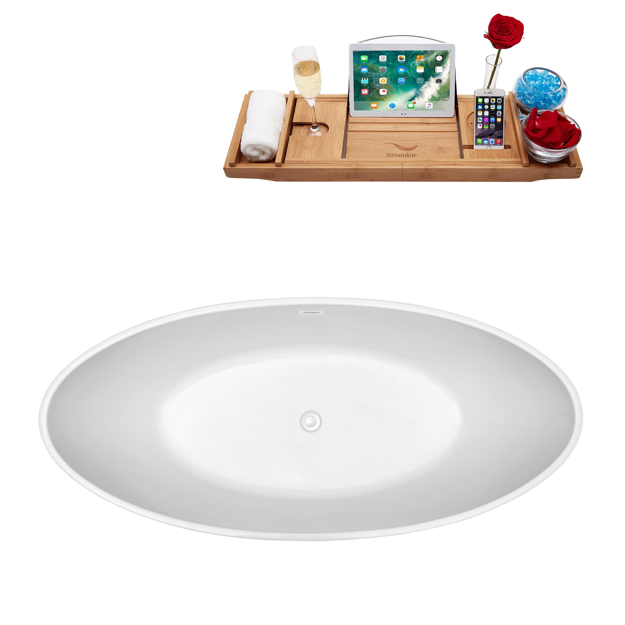 Streamline N420WH bathtubs - View #4