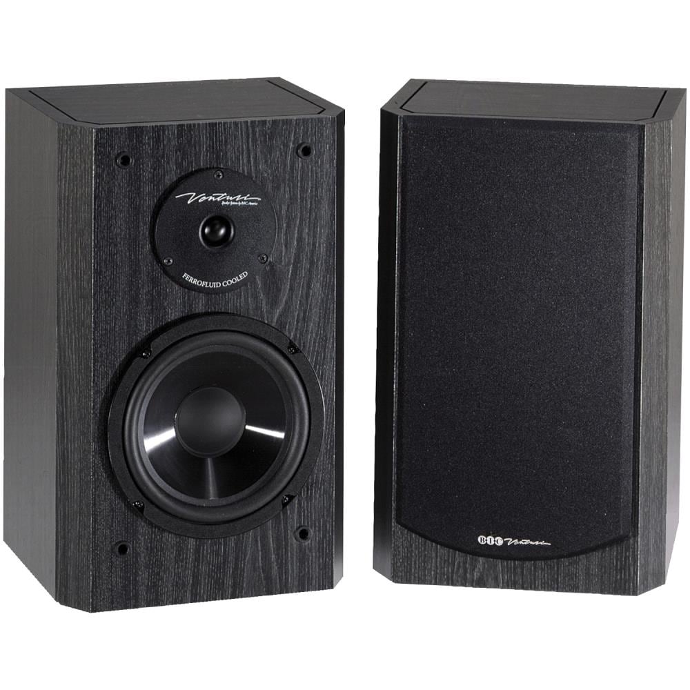 BIC America DV62SIB 175 -Watt Indoor Bookshelf Speaker in Black 2 Speaker Set