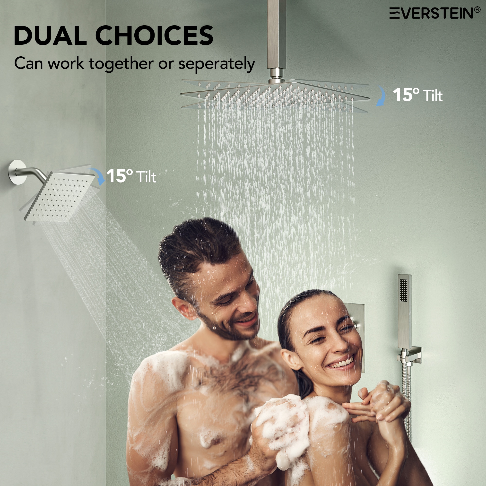 EVERSTEIN Q-924-OTOP Showerhead-Bar-Panels - View #5