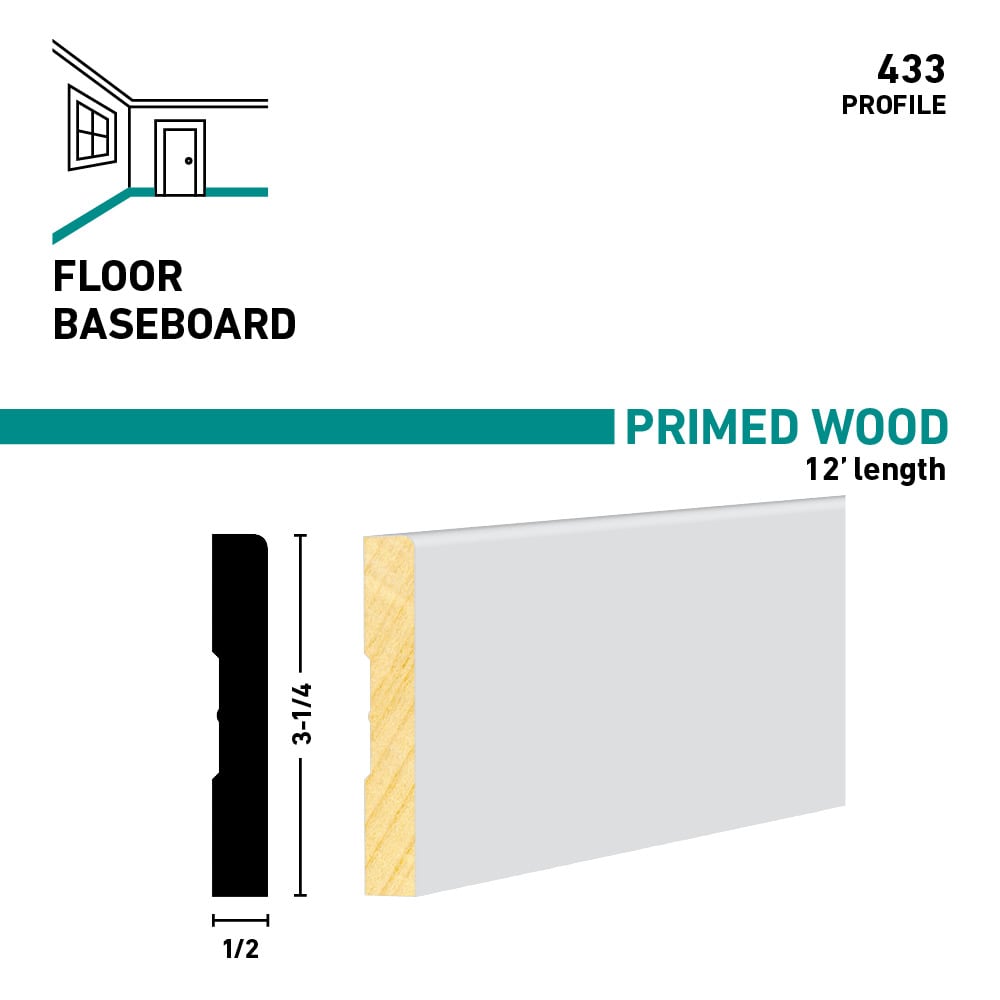 RELIABILT 433-MDF12 Baseboard-Moulding - View #3