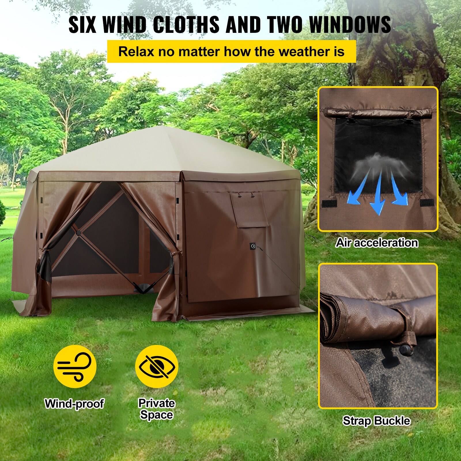VEVOR SCMZY612FT1200204V0 Wood-Resin-Gazebos - View #3