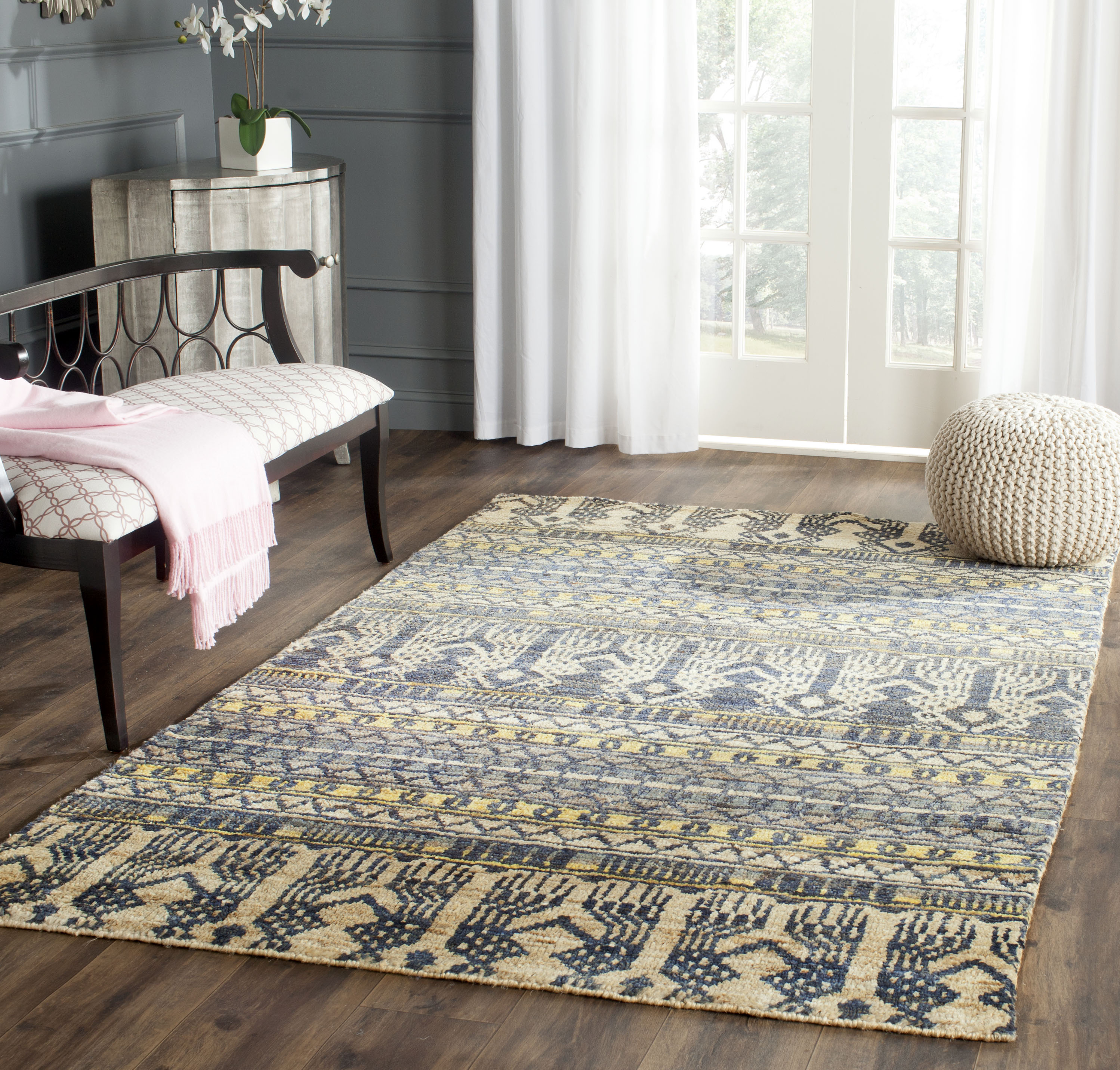 Safavieh Bohemian Taryn 5 X 8 Jute Gray Indoor Bohemian/Eclectic Area ...