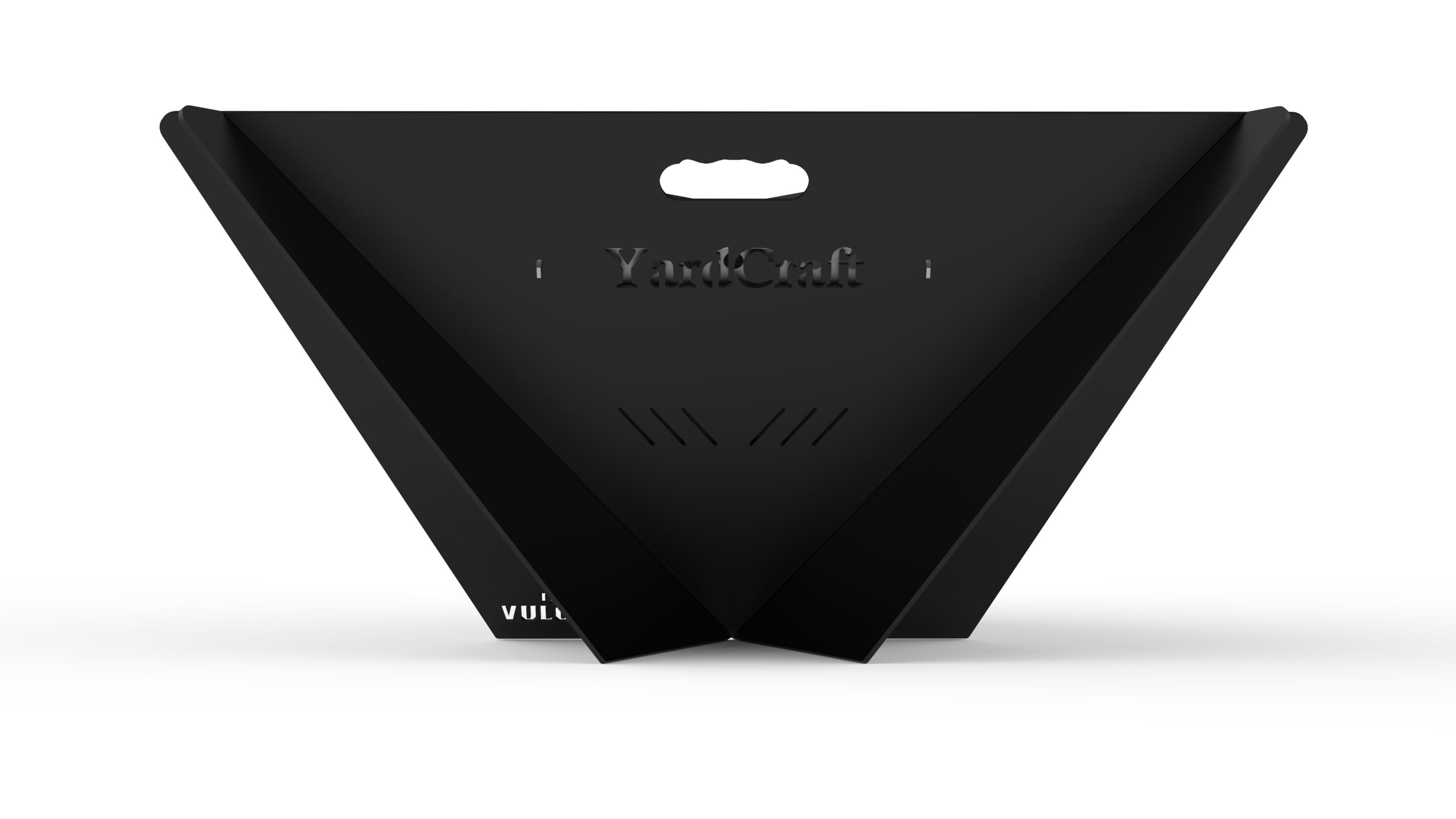 YardCraft VFP-B 33.8-in W Black Steel Wood-Burning Fire Pit