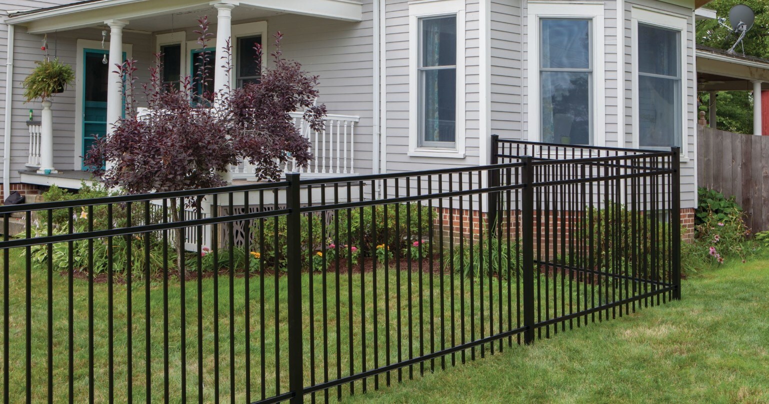 Capital Railing 5-ft H x 6-ft W Black Aluminum Decorative Metal ...