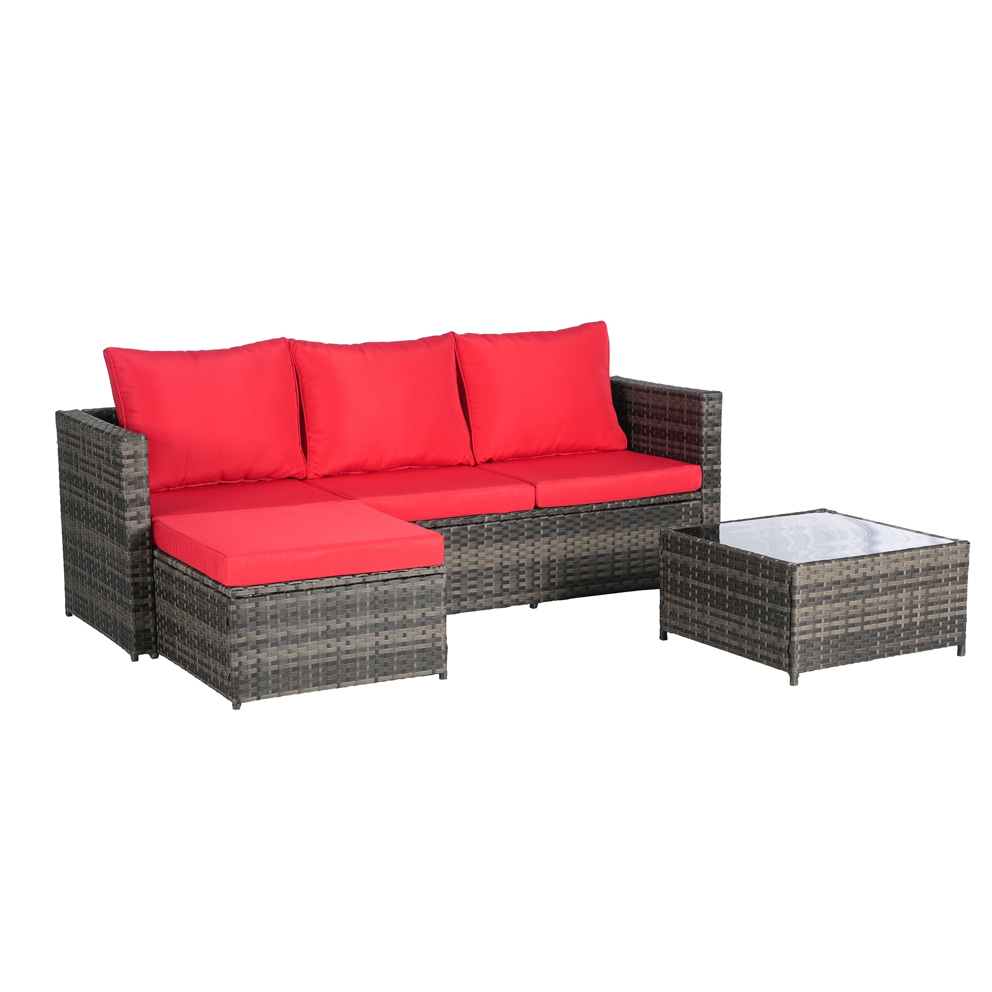 SINOFURN SYB670035RD Patio-Sofas-Daybeds - View #6