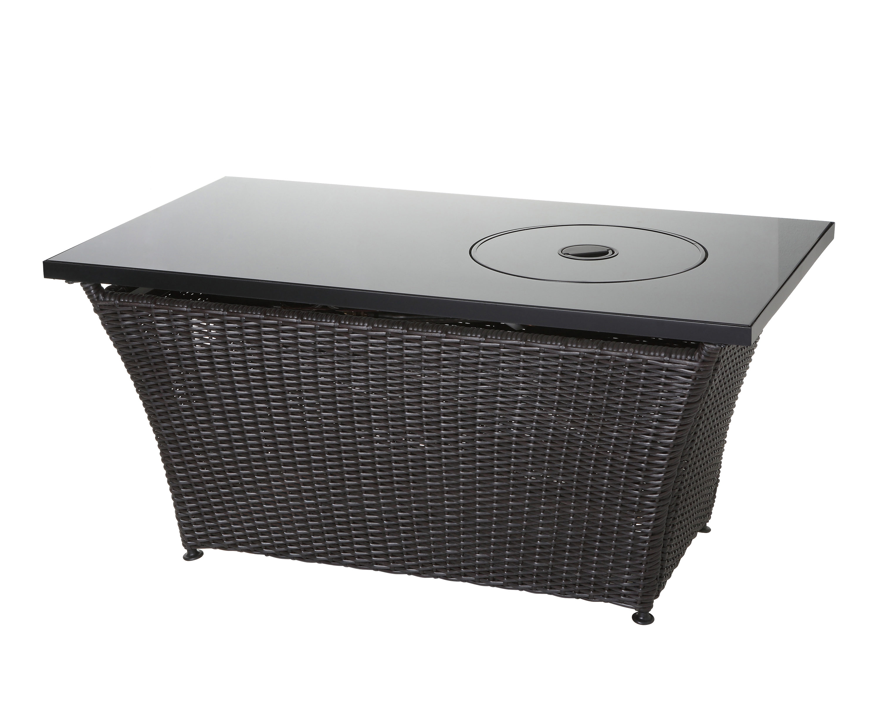 Blue Rhino 48-in W 50000-BTU Steel Propane Gas Fire Pit Table in the Gas Fire  Pits department at Lowes.com