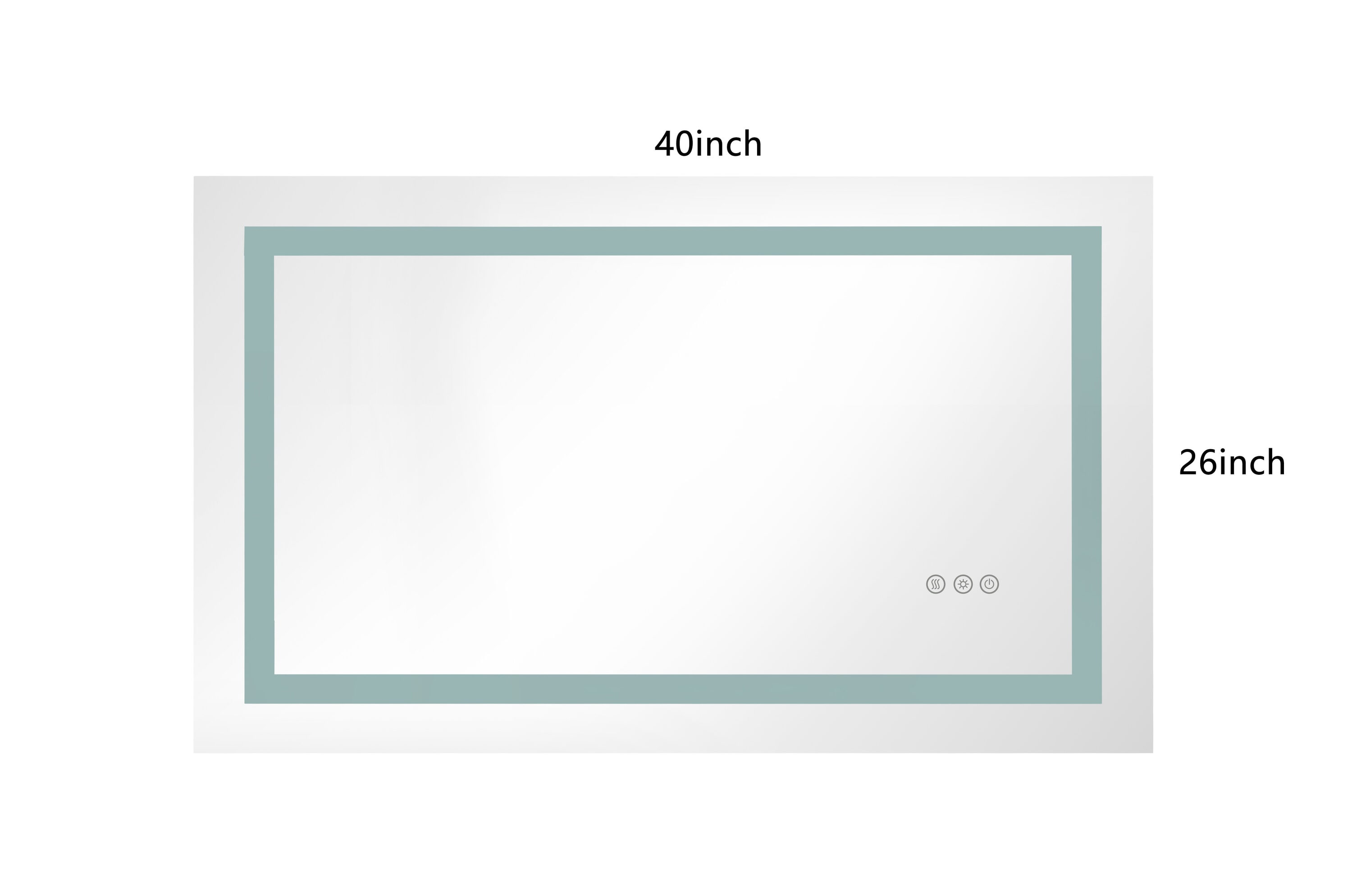 WELLFOR WA-4026-WD Framed-Bath-Mirrors - View #5