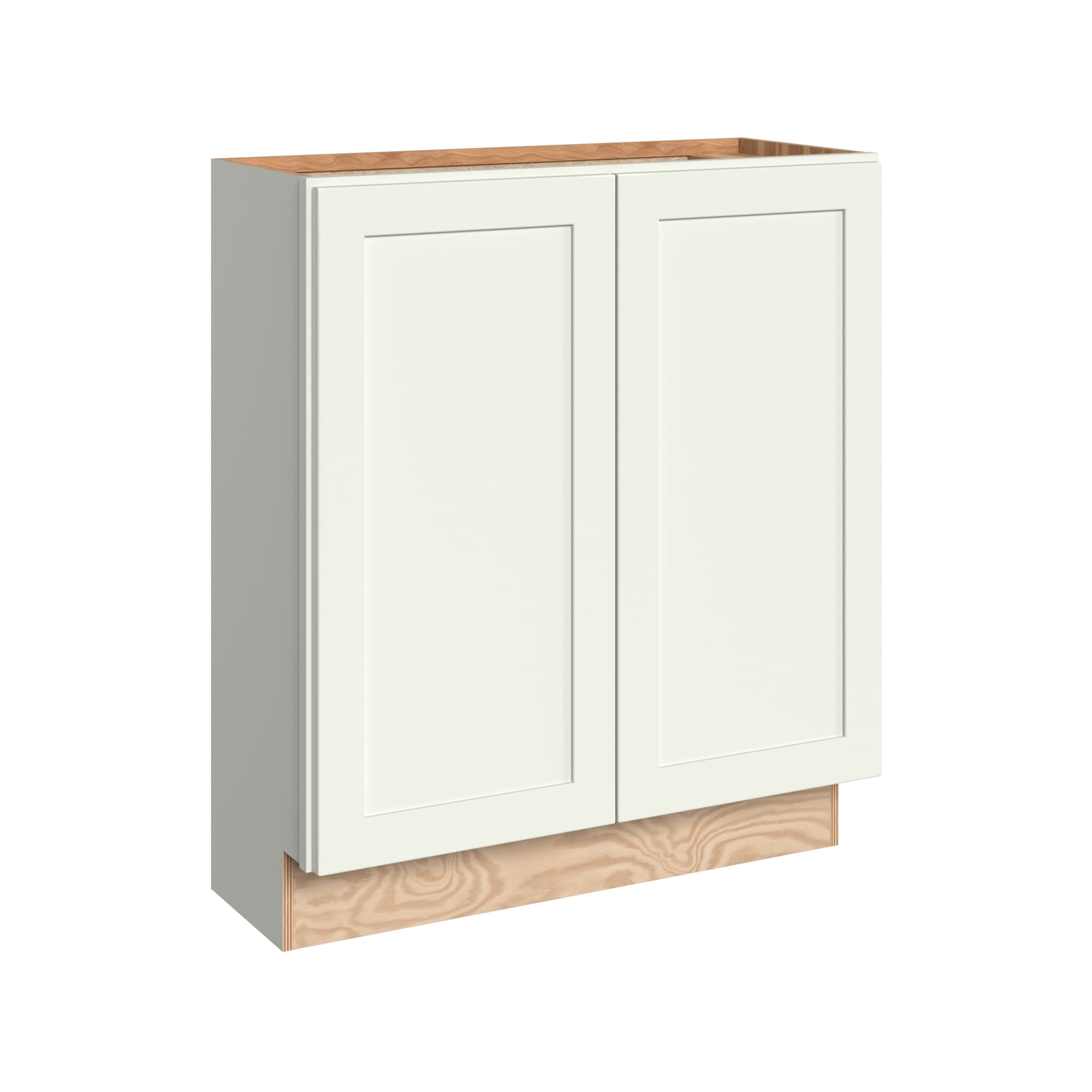 KraftMaid Momentum B3012.FHG71 Deveron 30-in W x 34.5-in H x 12-in D Dove White Base Fully assembled Plywood Cabinet Recessed Panel Shaker