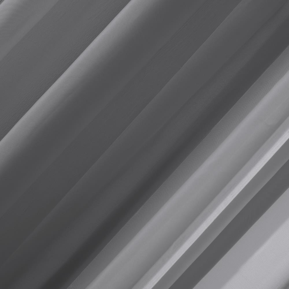 Charcoal Sheer Polyester Grommet Curtain Panel 59" x 84"